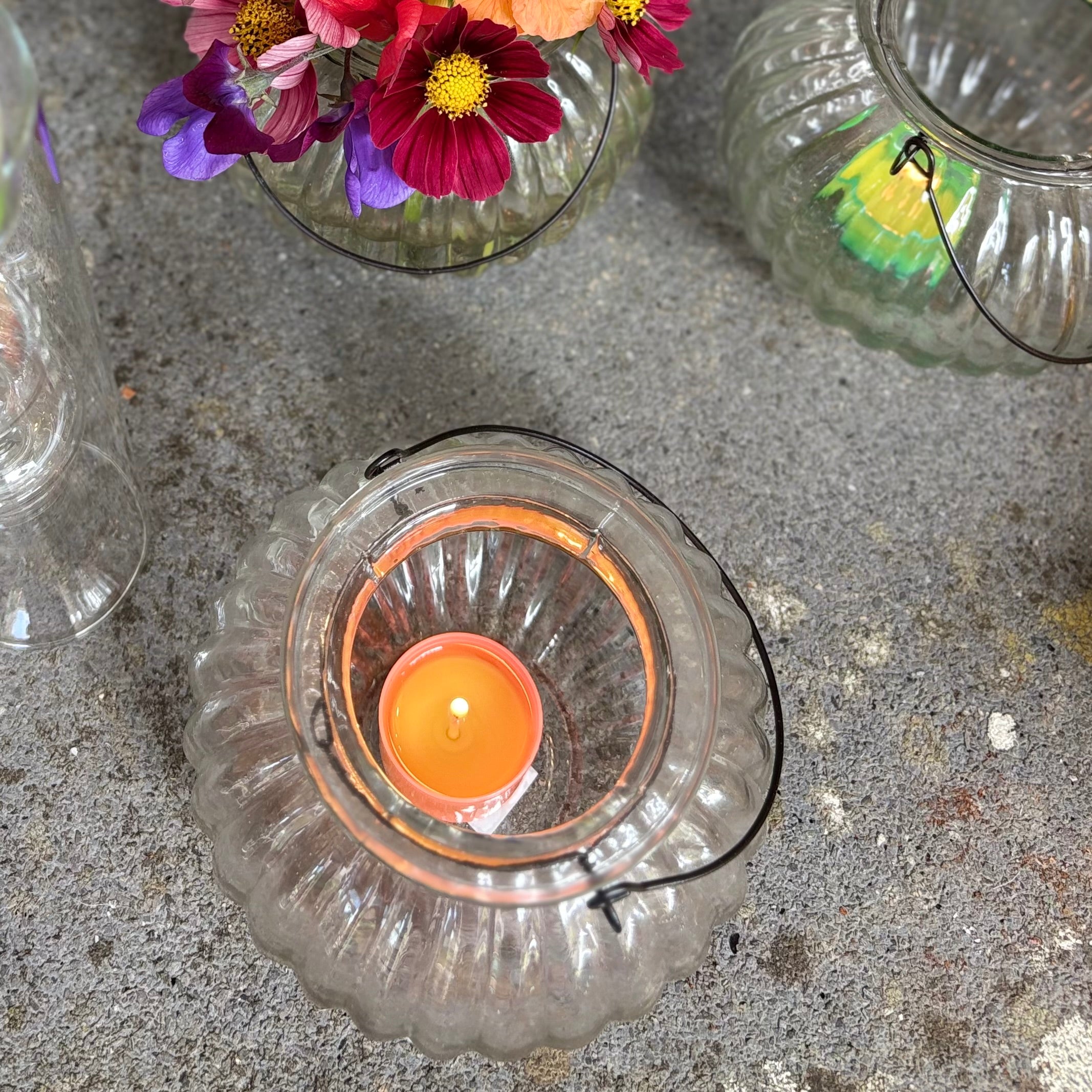 Bina Glass Hanging Lantern