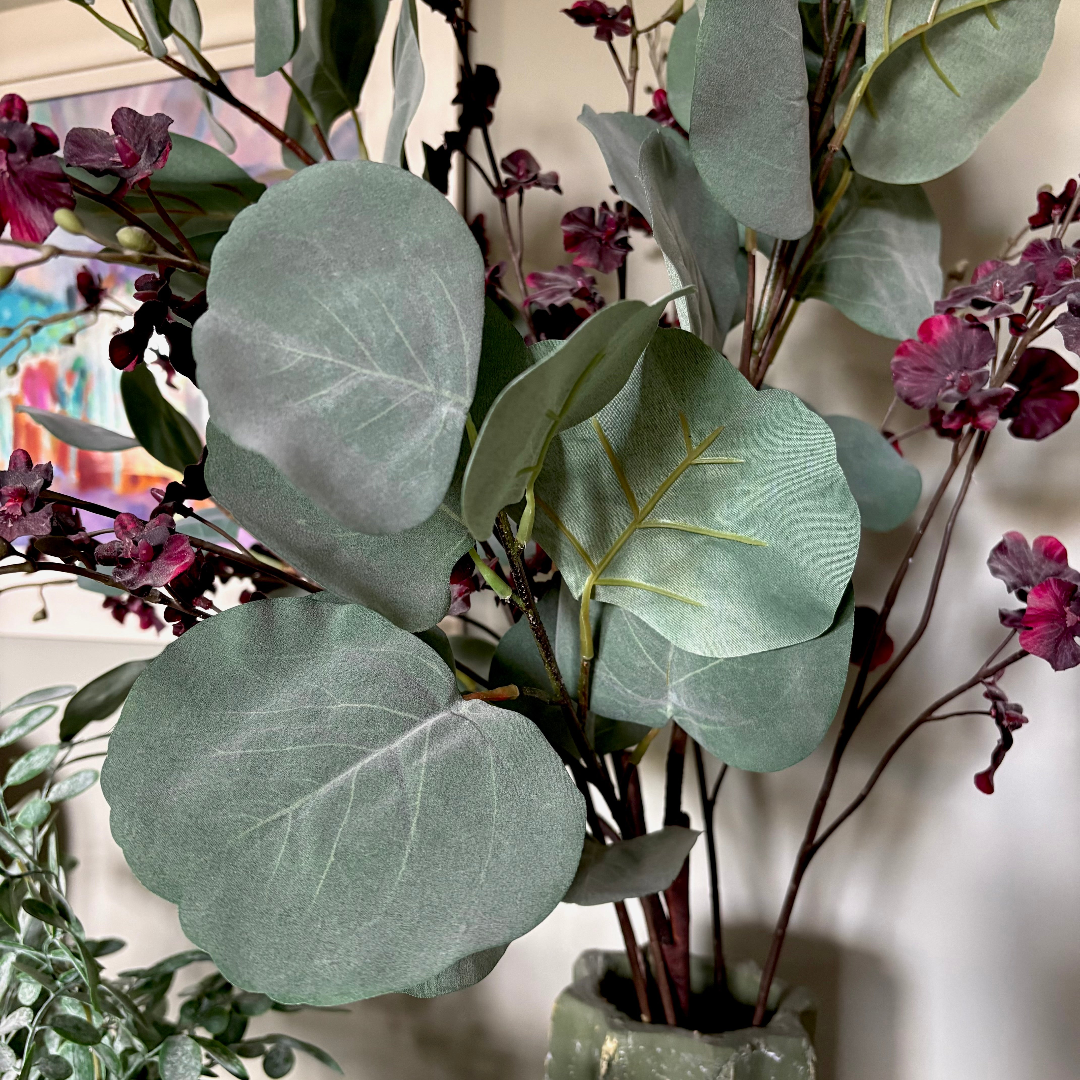 Artificial Eucalyptus Silver Dollar