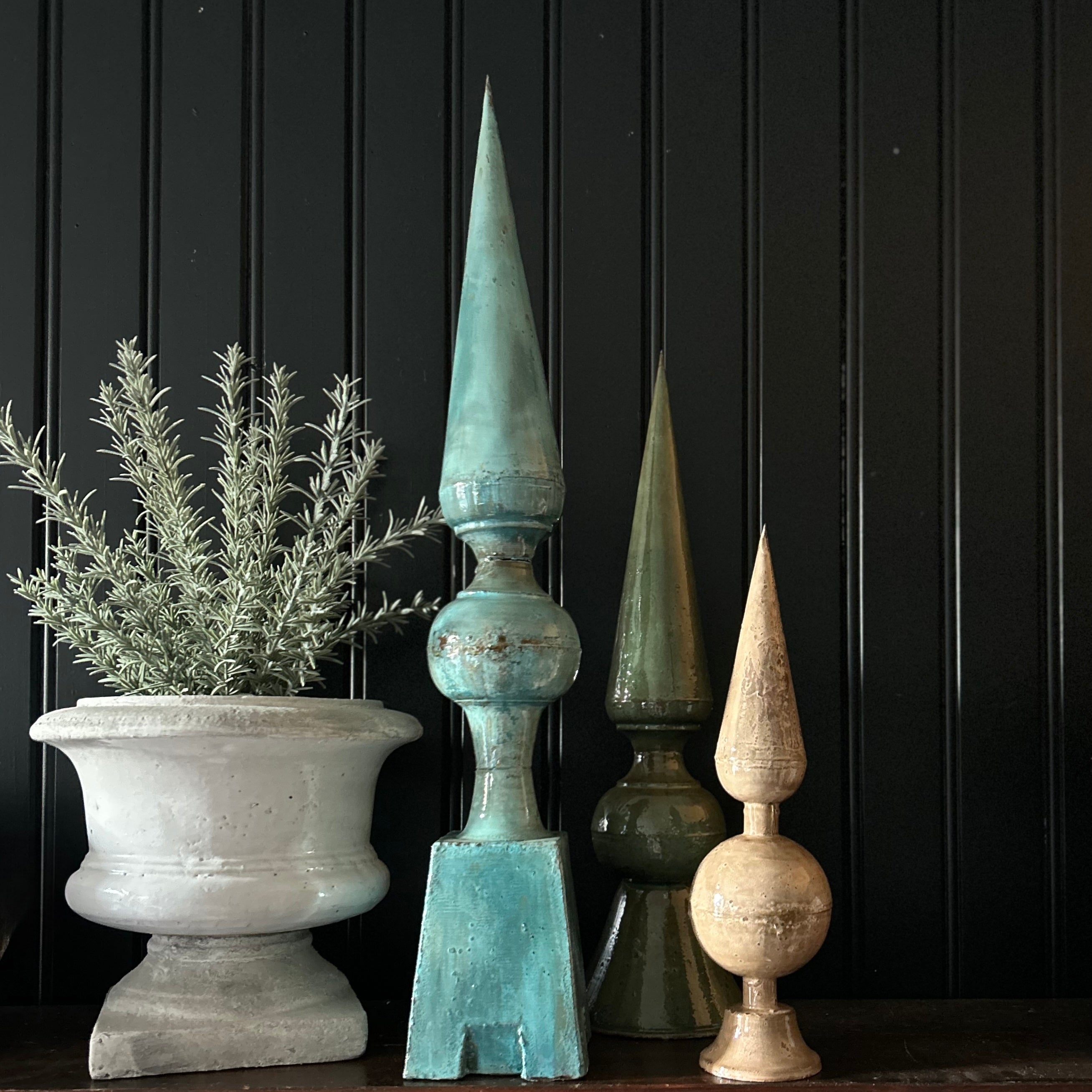 Coloured Metal Obelisks