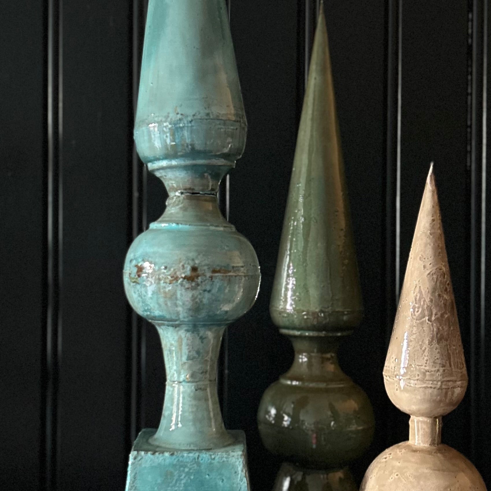 Coloured Metal Obelisks