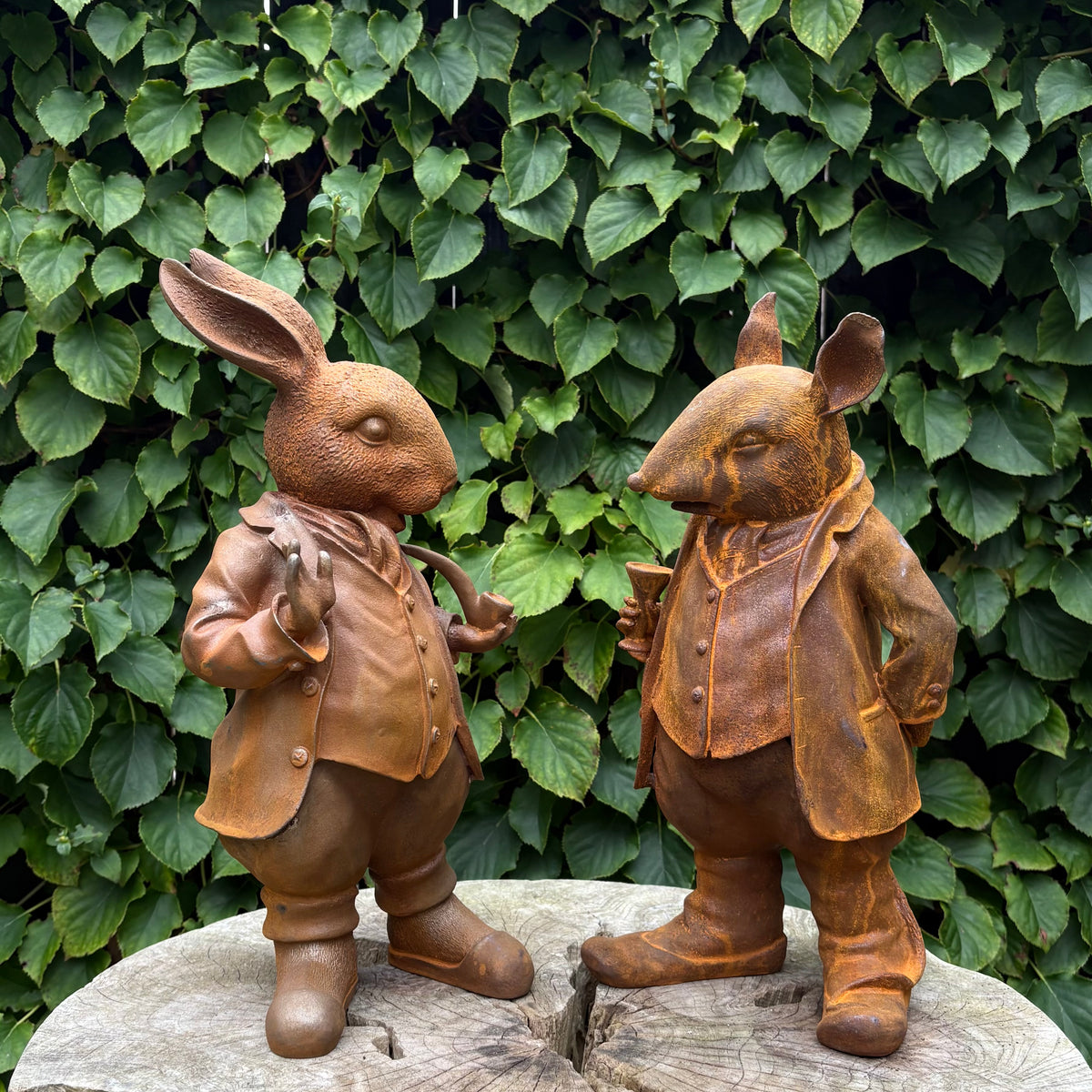 Ratty & Rabbit Garden Ornaments