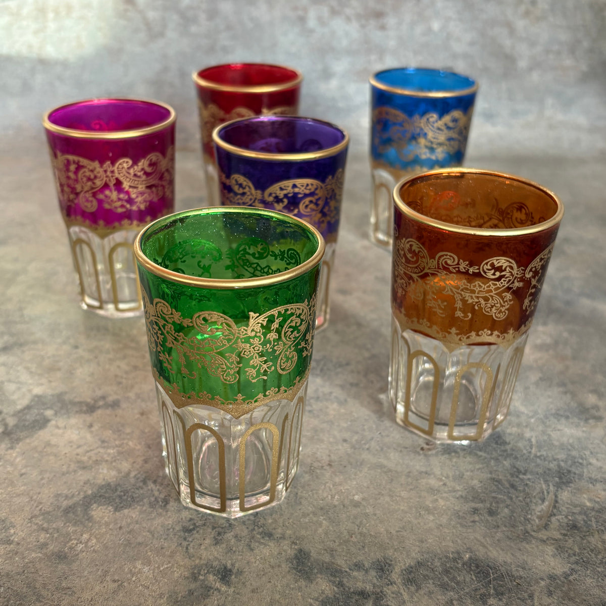 Moroccan Tea Glasses (Set of 6)