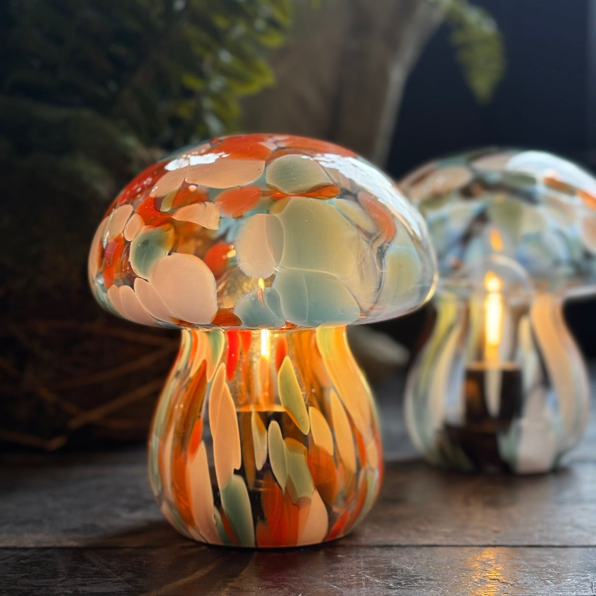 Mushroom Portable LED Lamp - Pumpkin