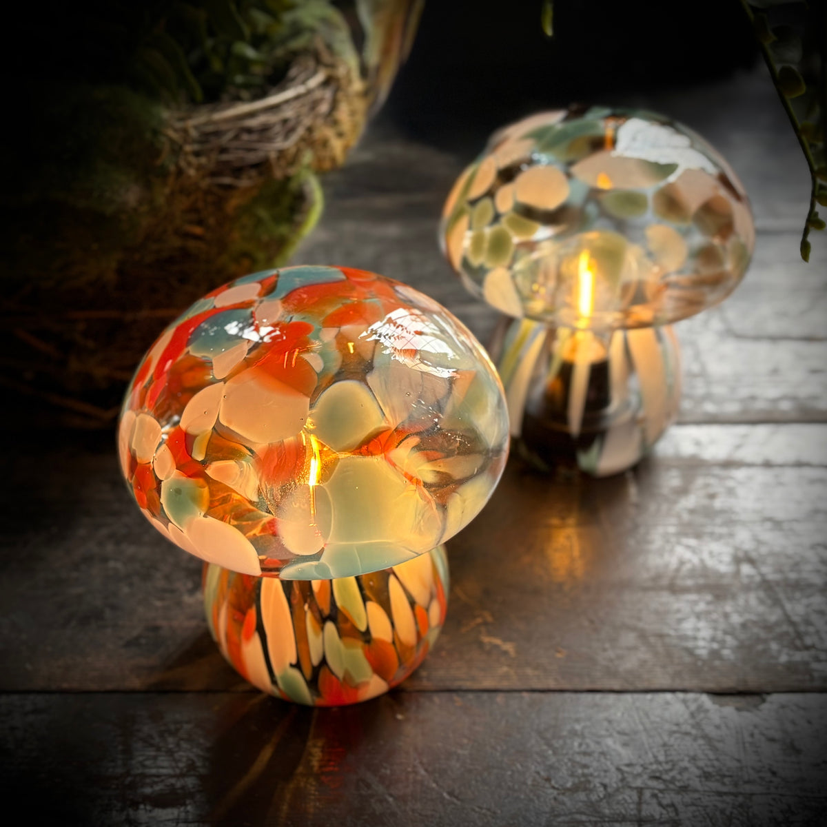 Mushroom Portable LED Lamp - Pumpkin