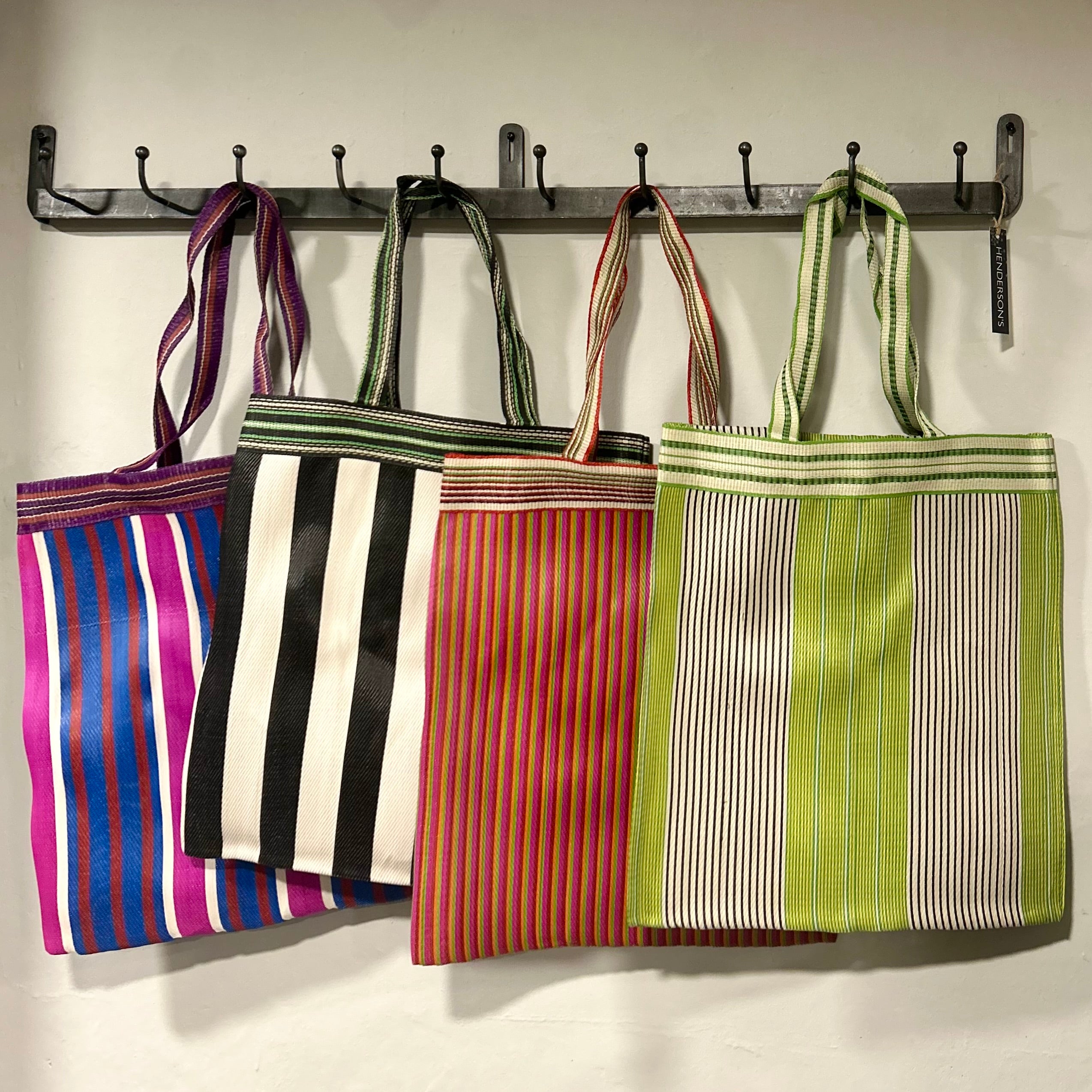 Striped Fairtrade Market bags