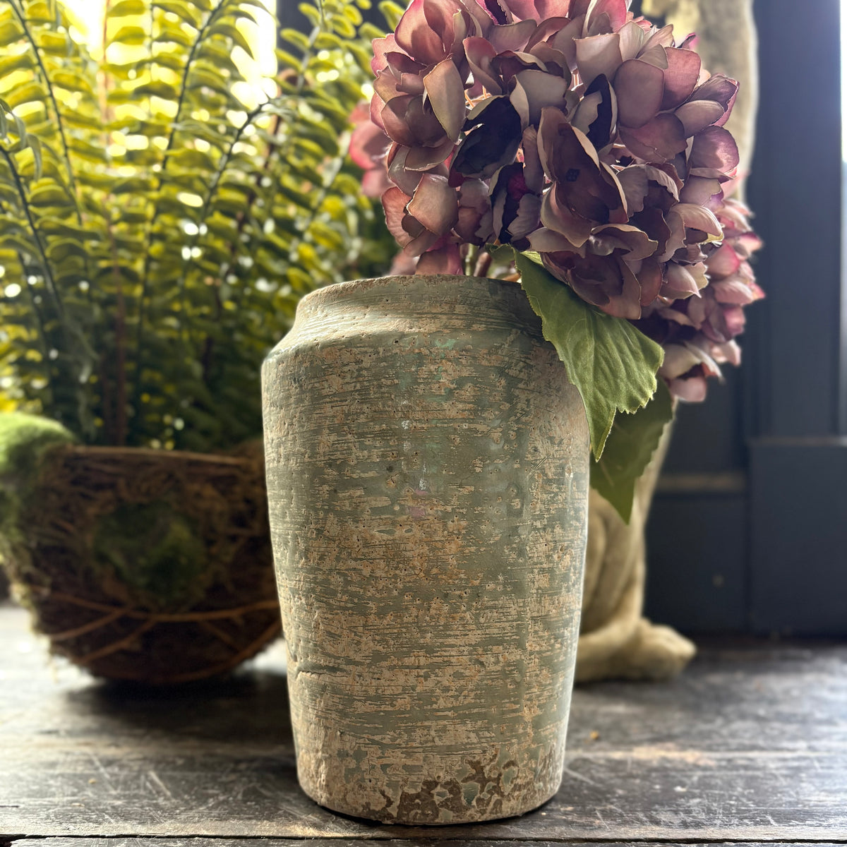 Sienna Vase - rustic turquoise