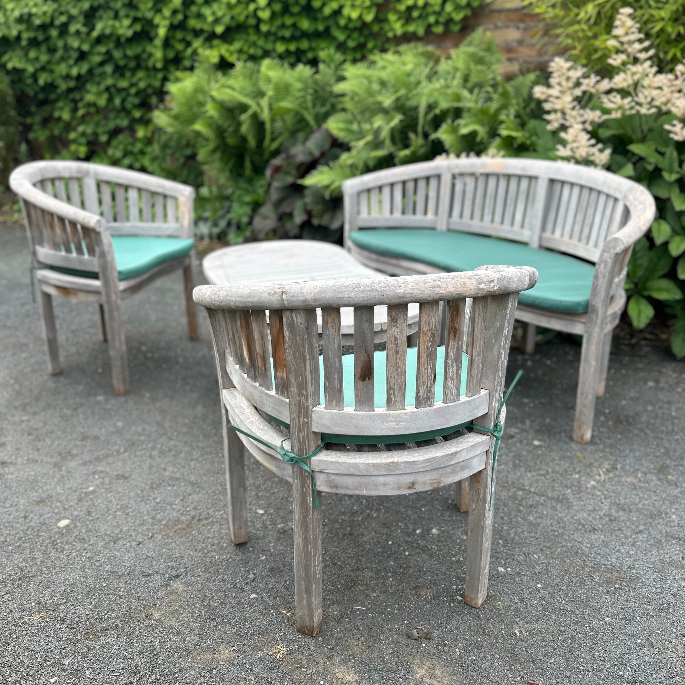 Teak Garden Coffee Table Set
