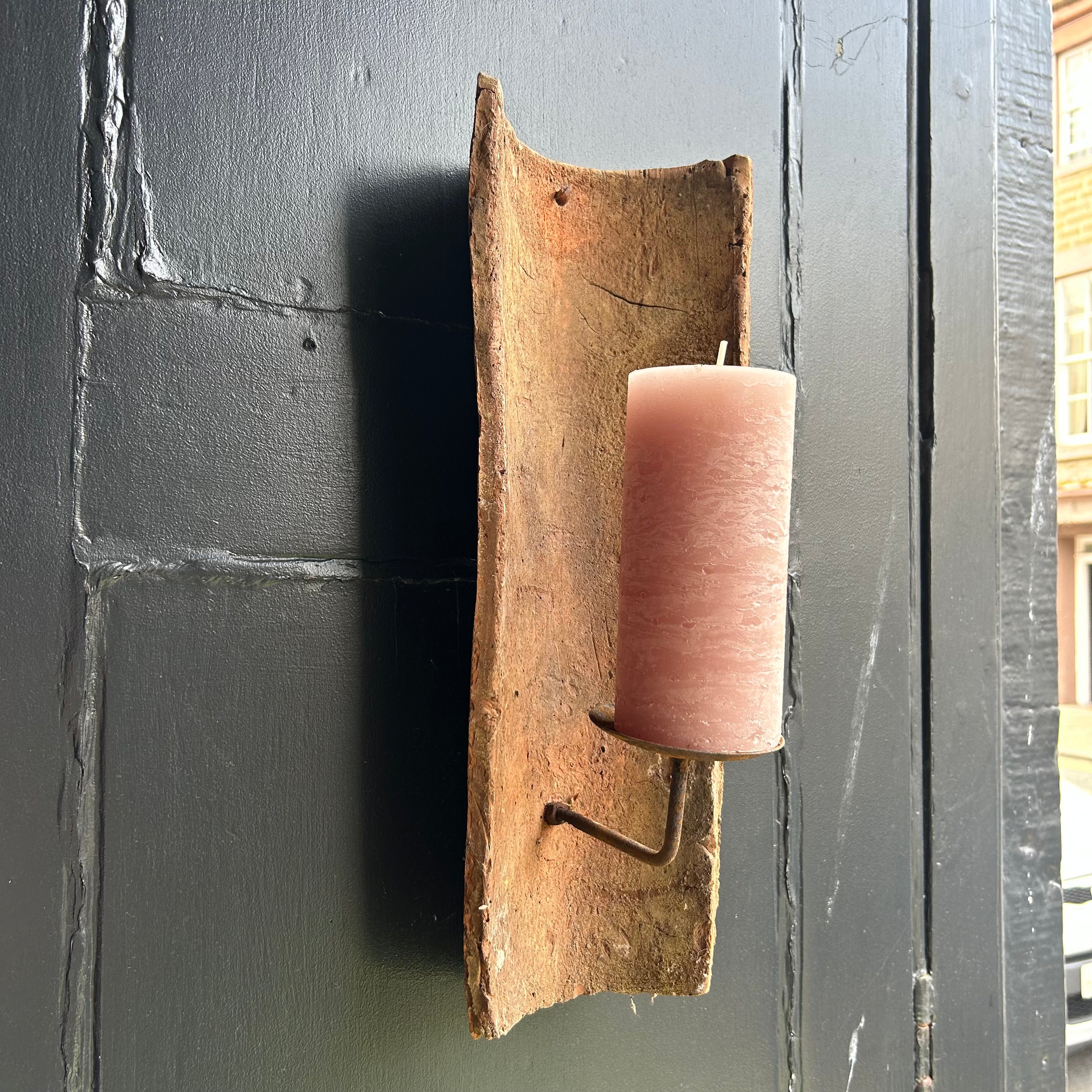 French Roof Tile Candle Sconce