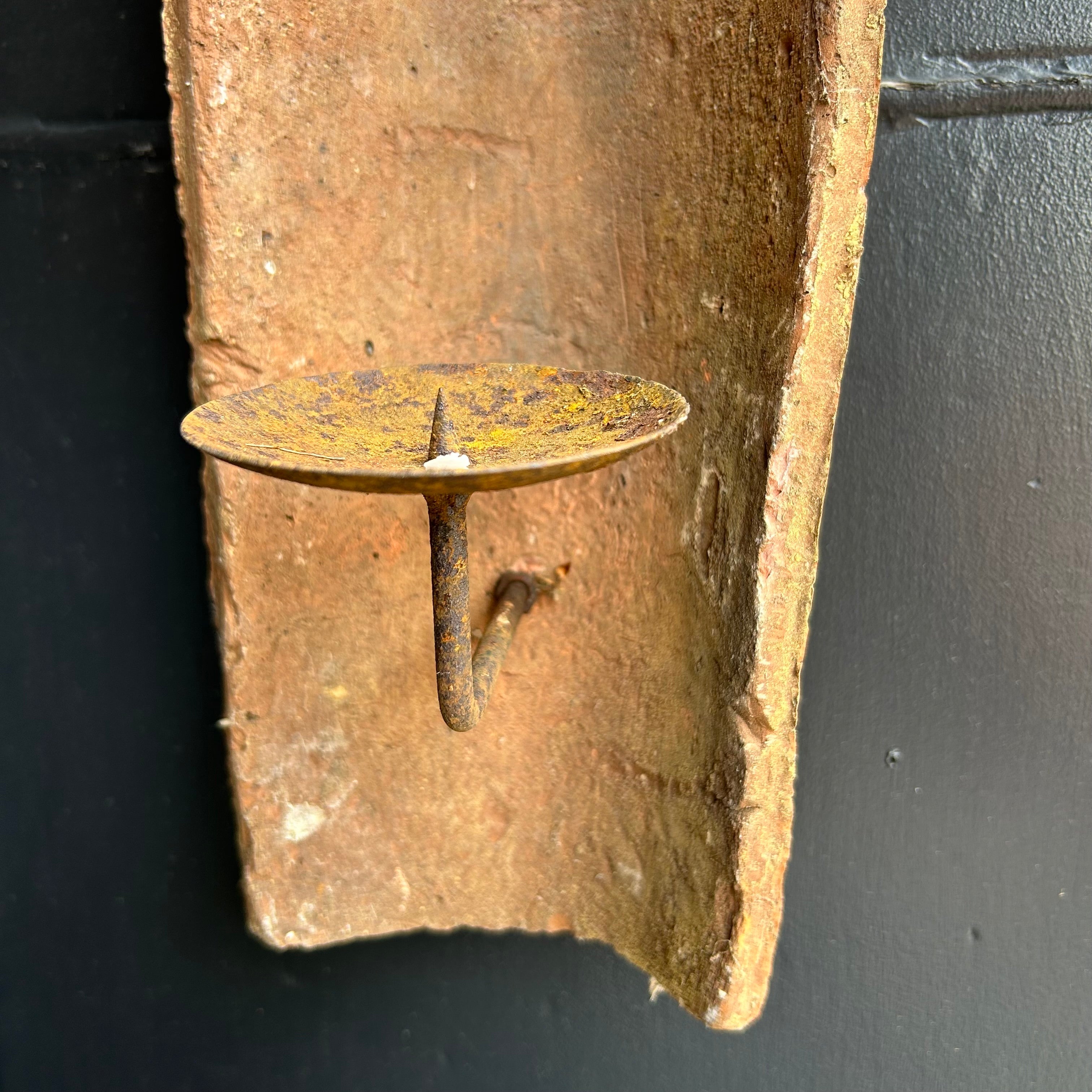 French Roof Tile Candle Sconce