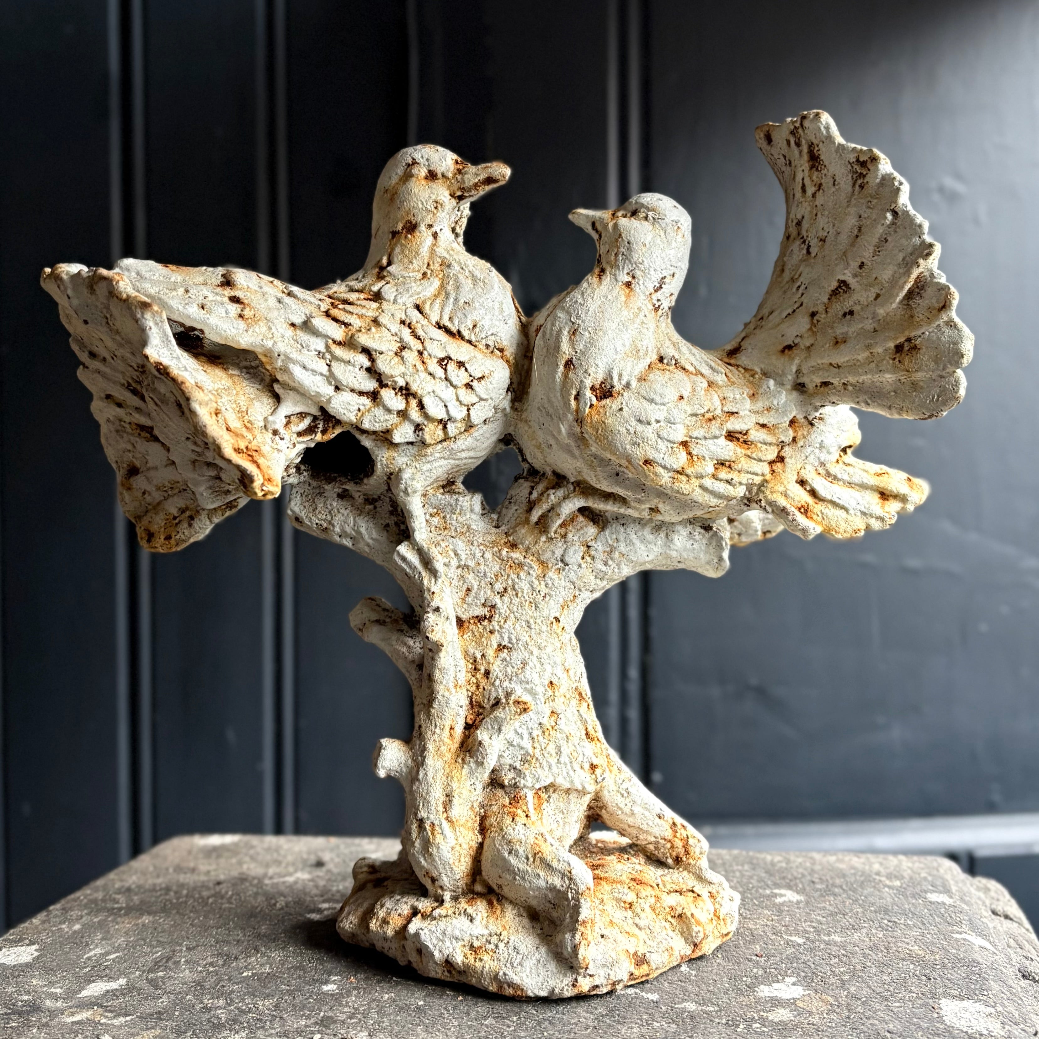 Cast Iron Garden Doves Ornament