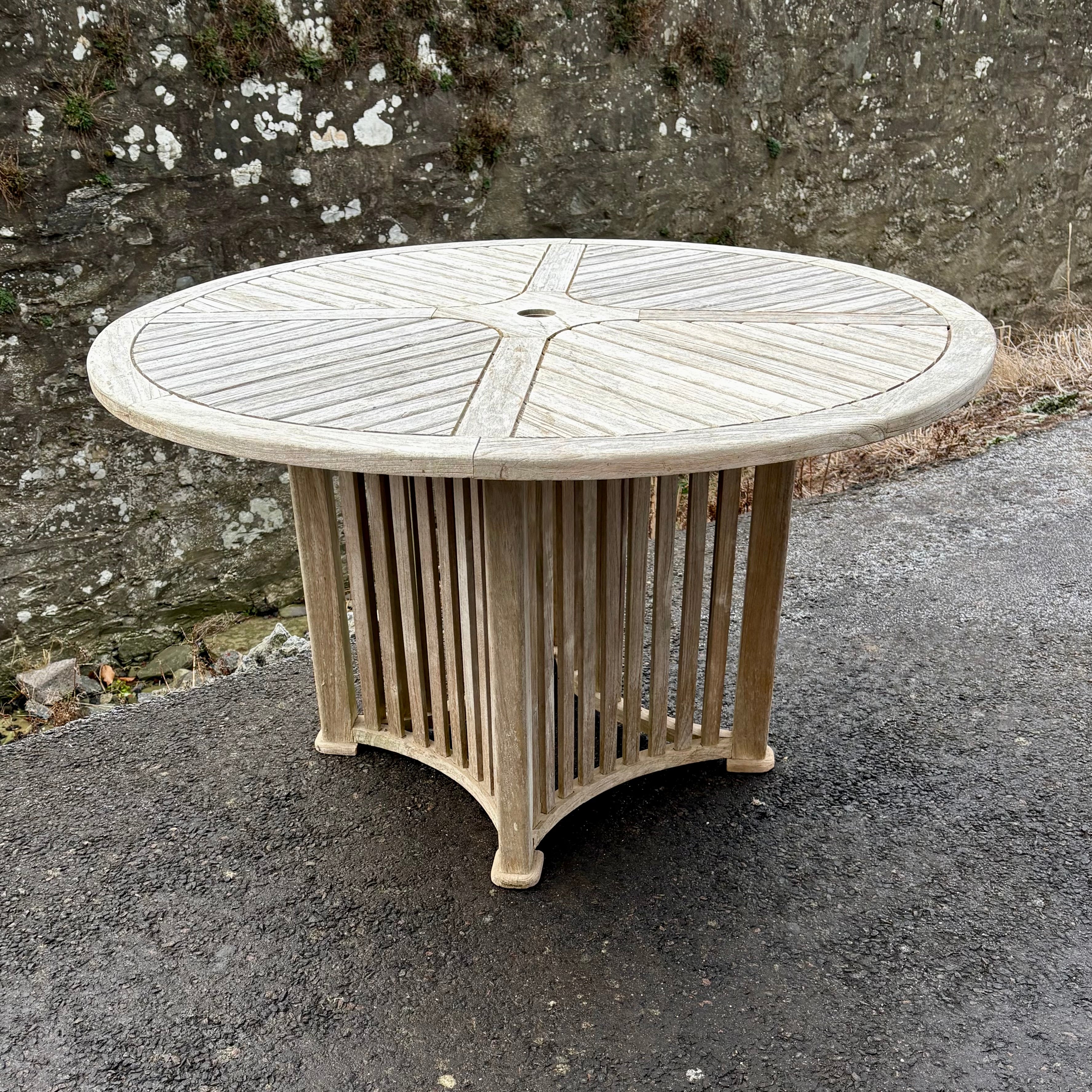 Contemporary Round Garden Table