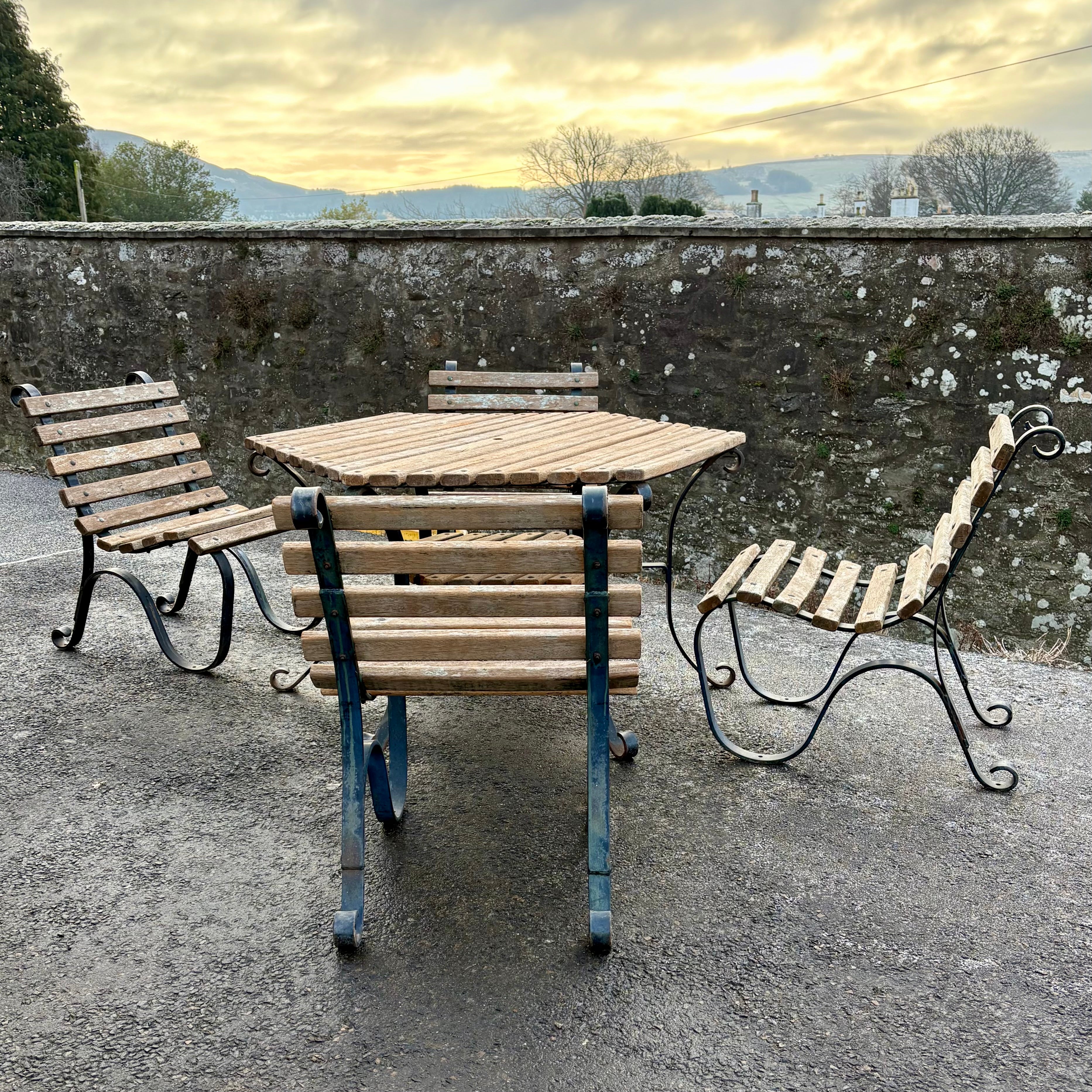 Heavy Garden Table & Chair Set