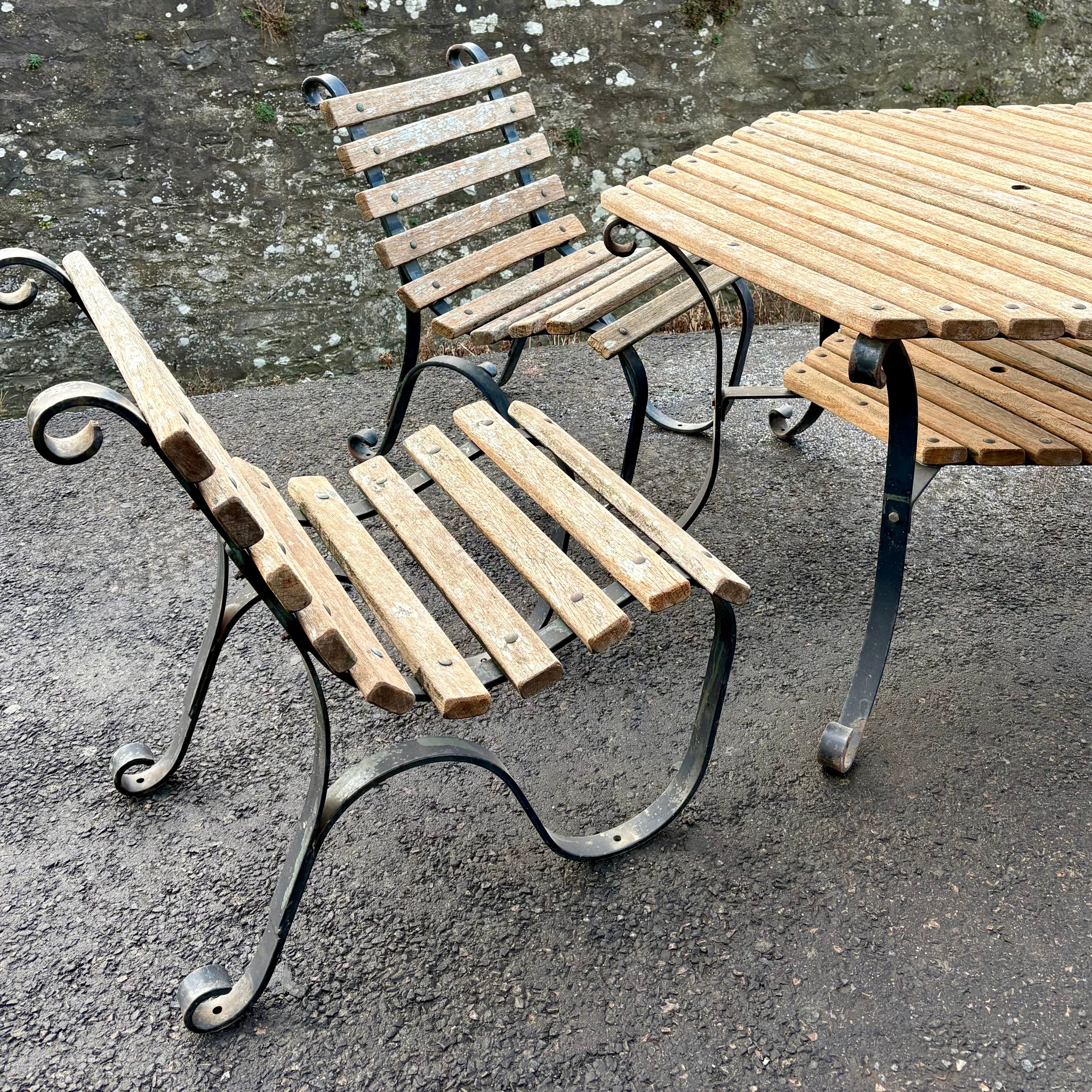 Heavy Garden Table & Chair Set