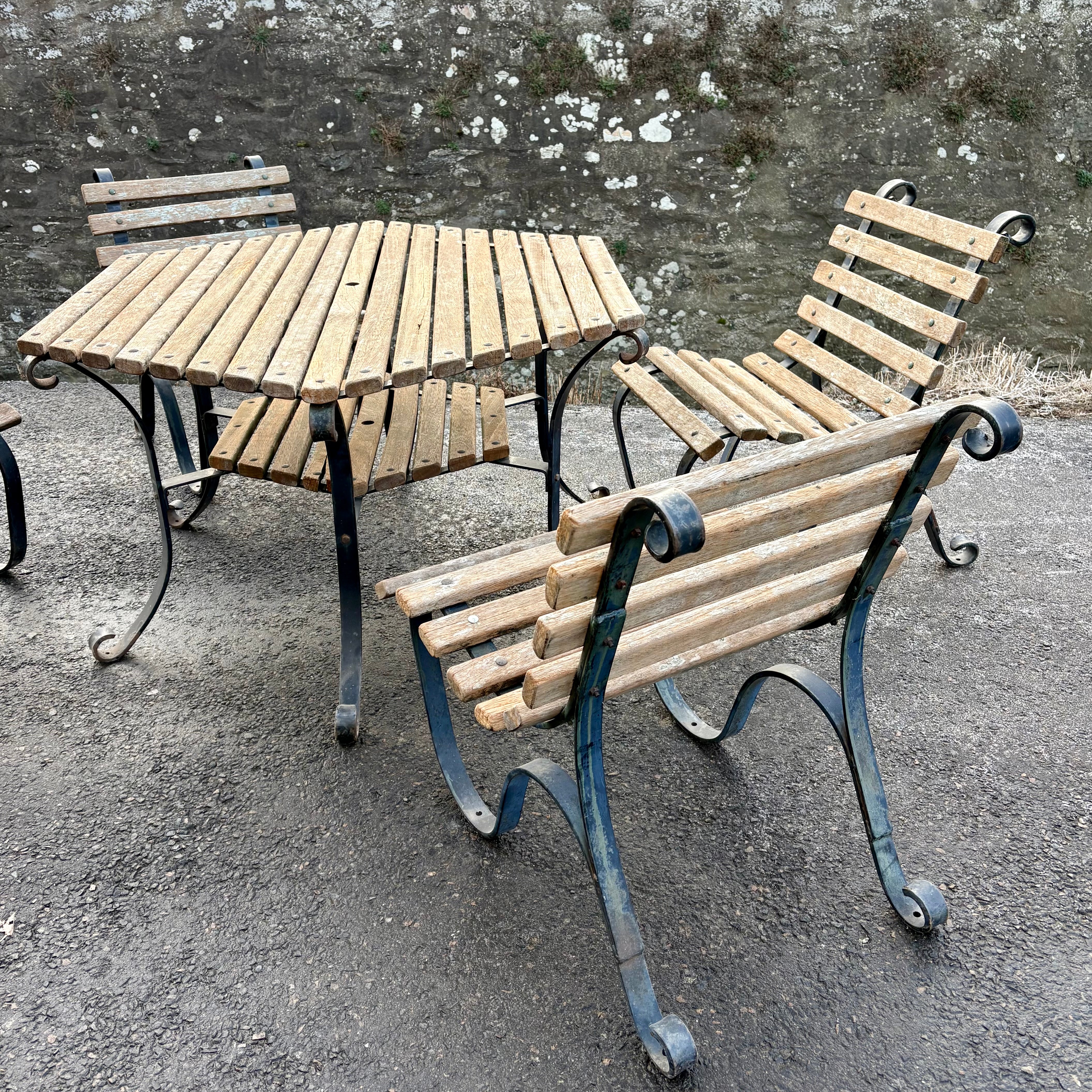 Heavy Garden Table & Chair Set