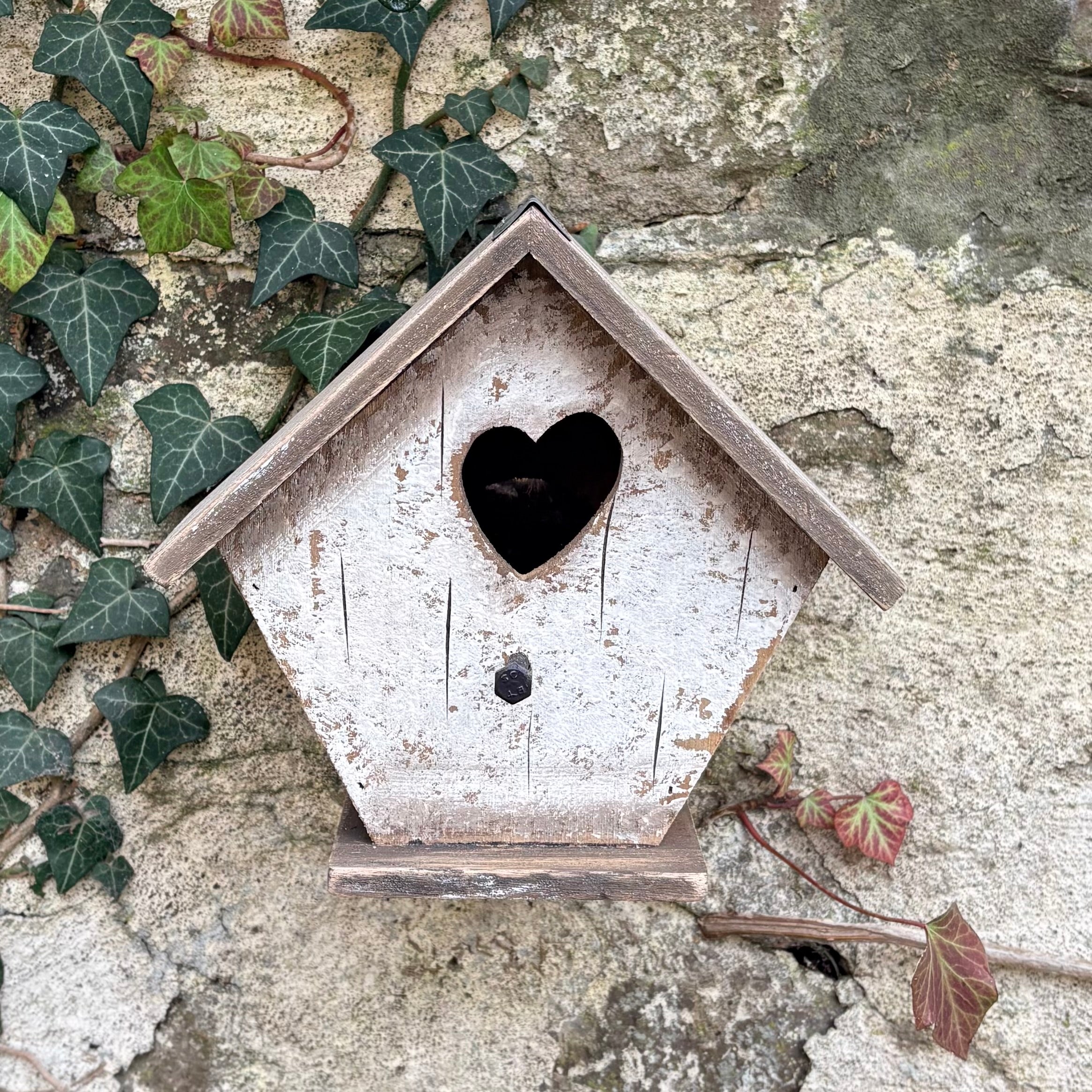 Lovebirds Birdhouse - White