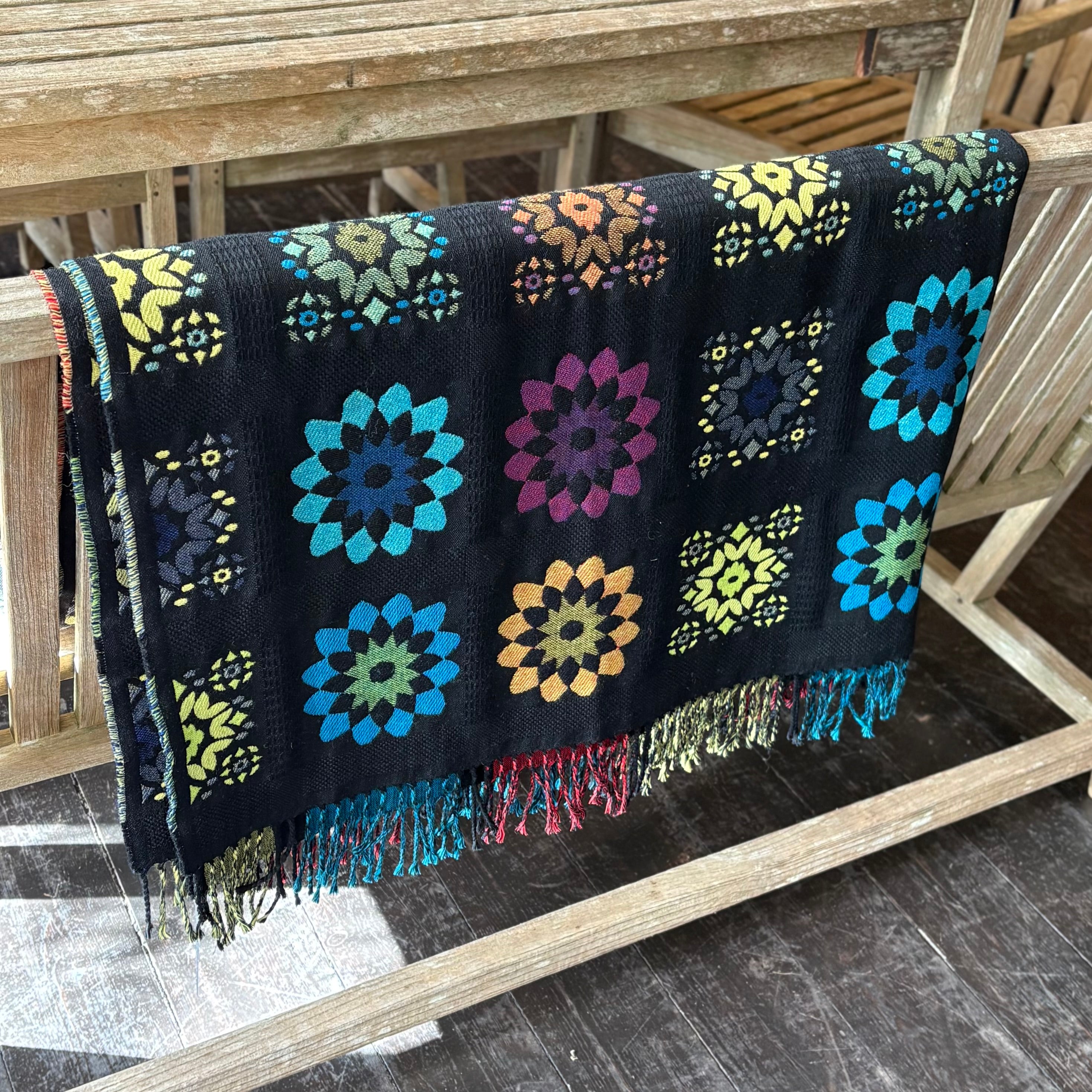 Technicolour Jacquard Blanket