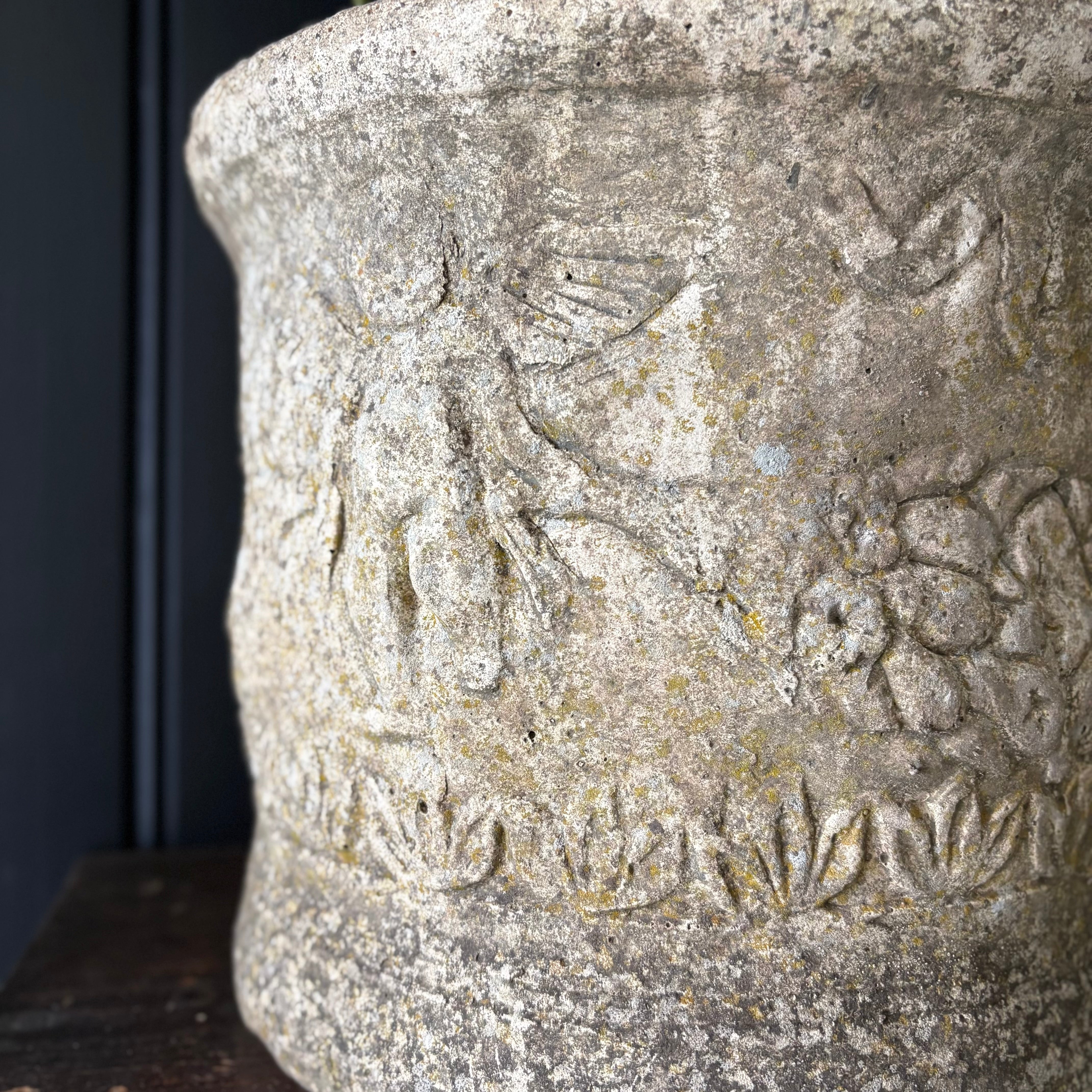 Decorative Planter with Putti Design