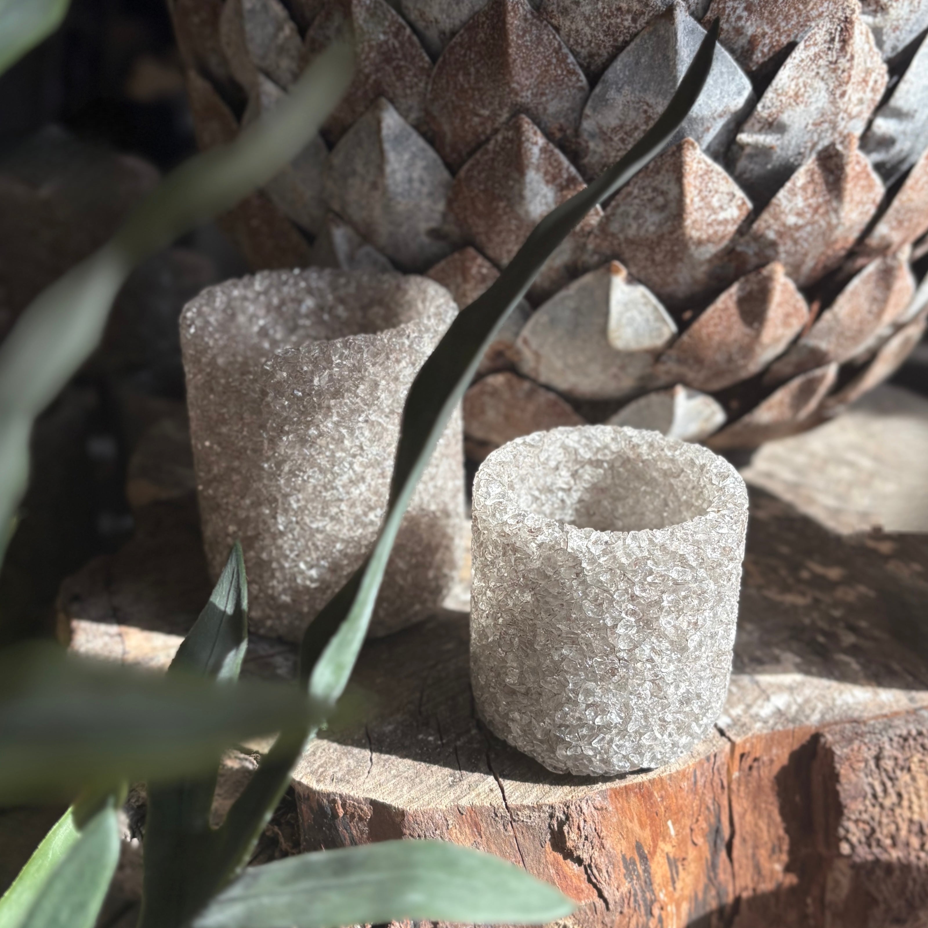 Morita Glass Candle Holder