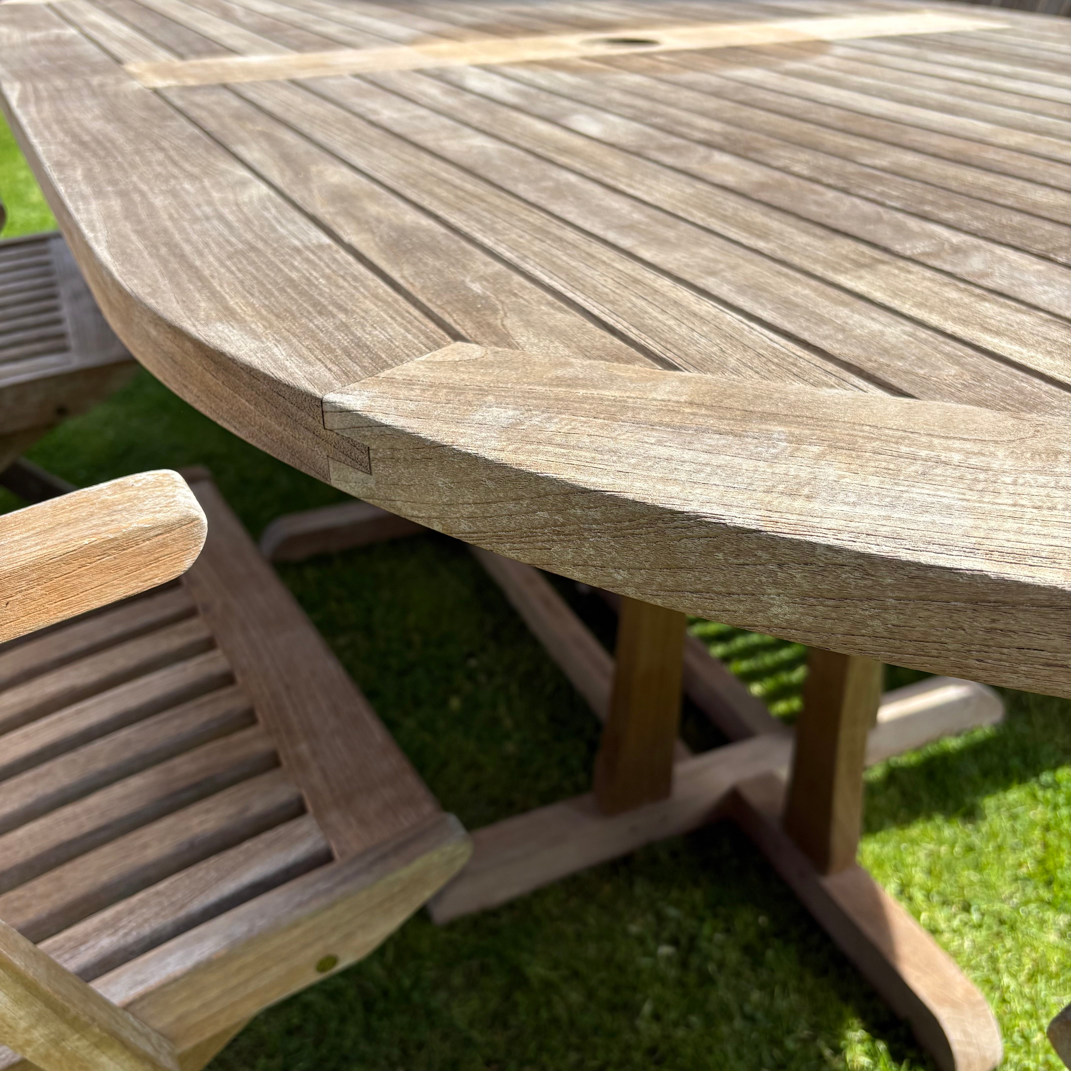 Garden Table & Folding Chair Set