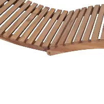 Folding Wooden Sun Lounger With Cushion