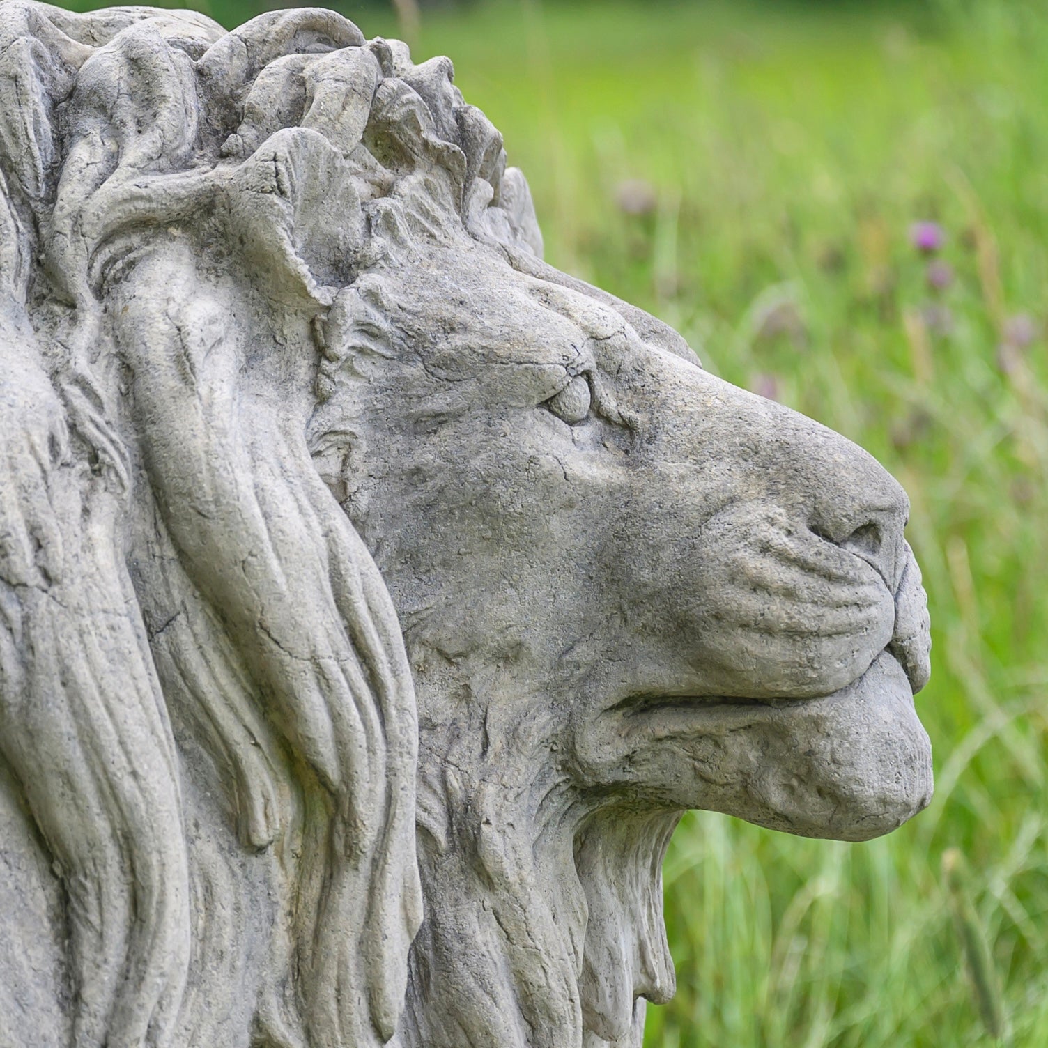 Pair Of Seated Lions