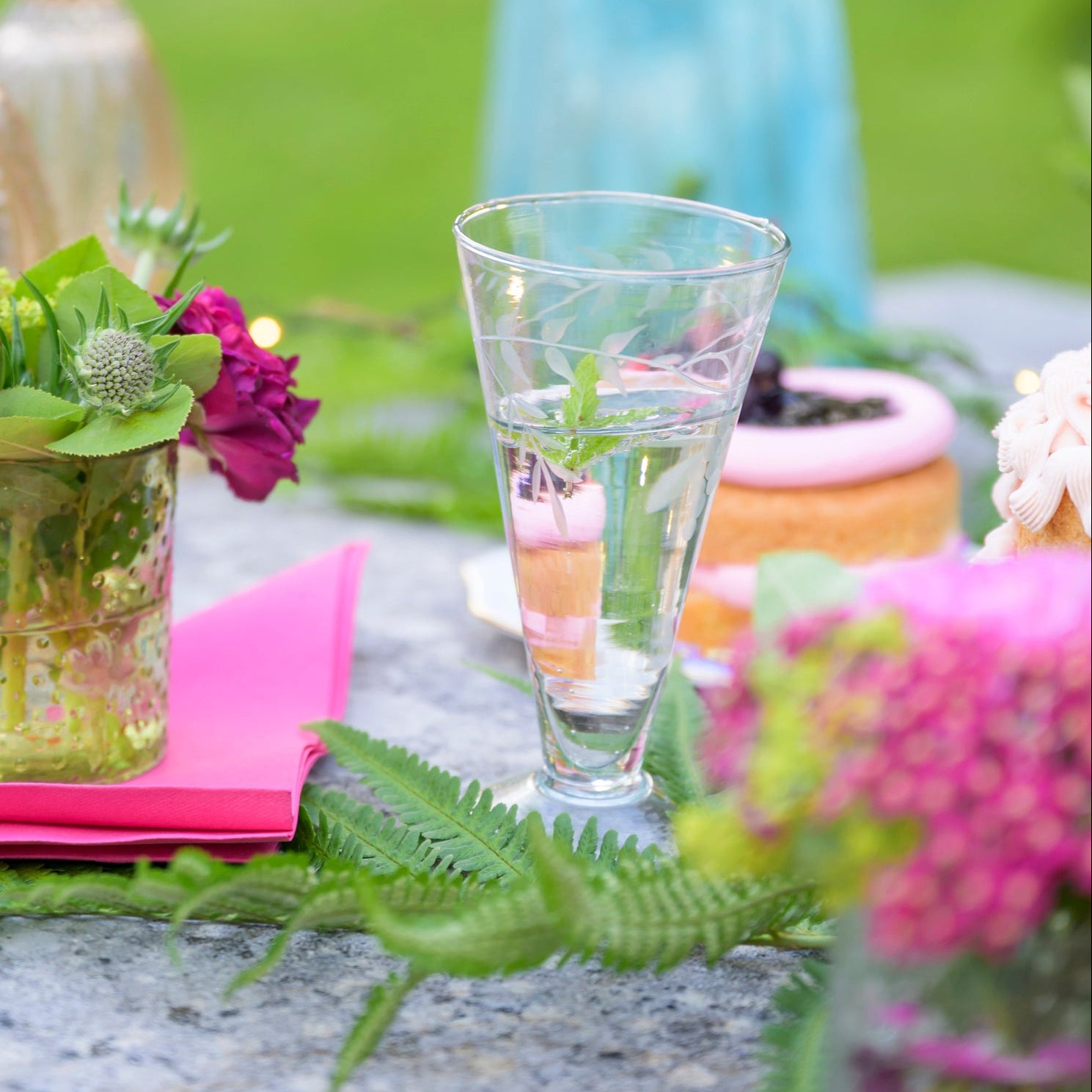 Etched Prosecco Glass