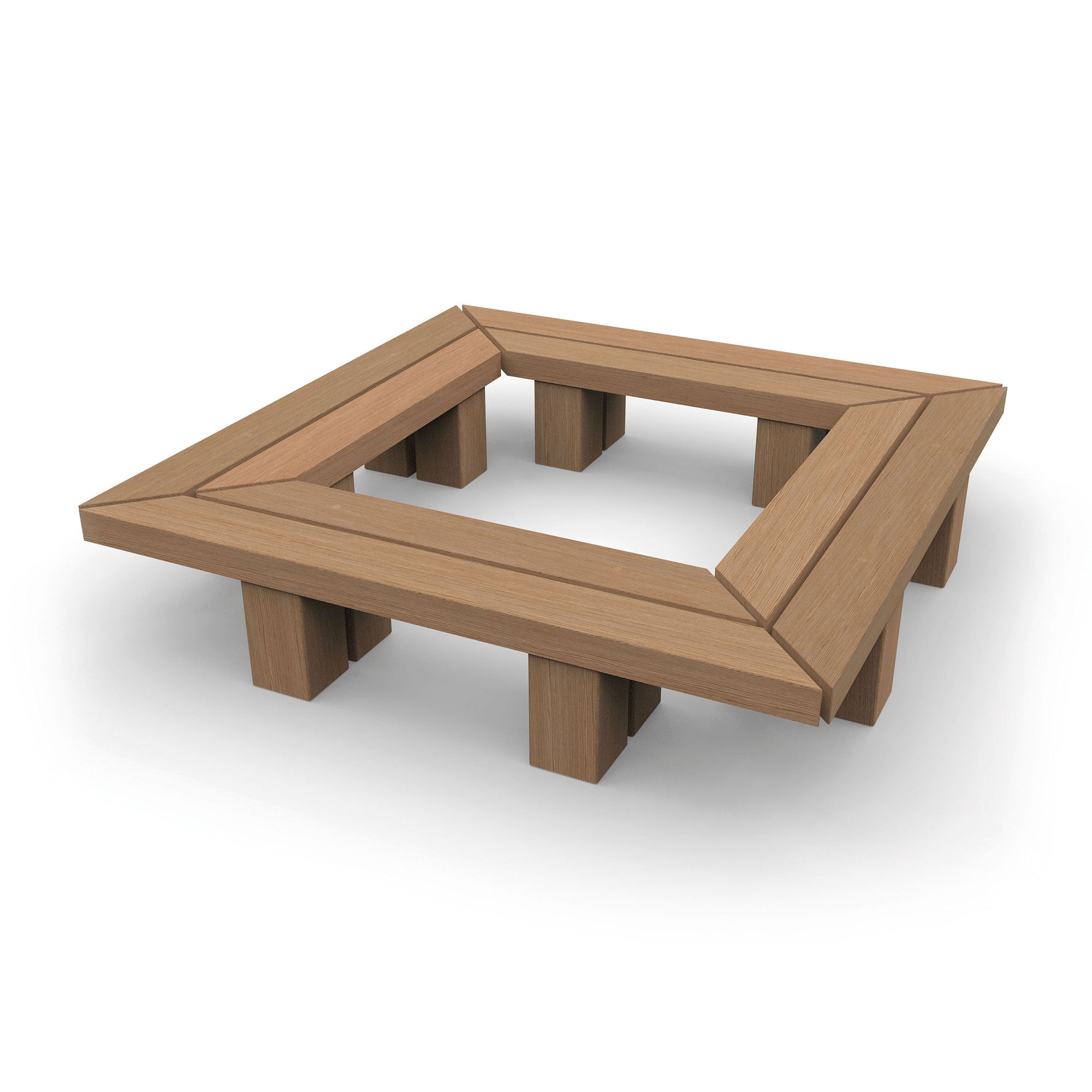 Heavy Contemporary Hardwood Tree Seat