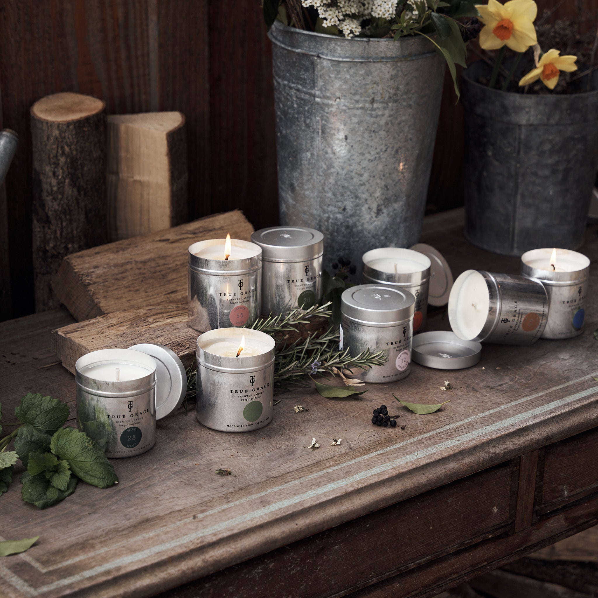 Walled Garden Tinned Candle