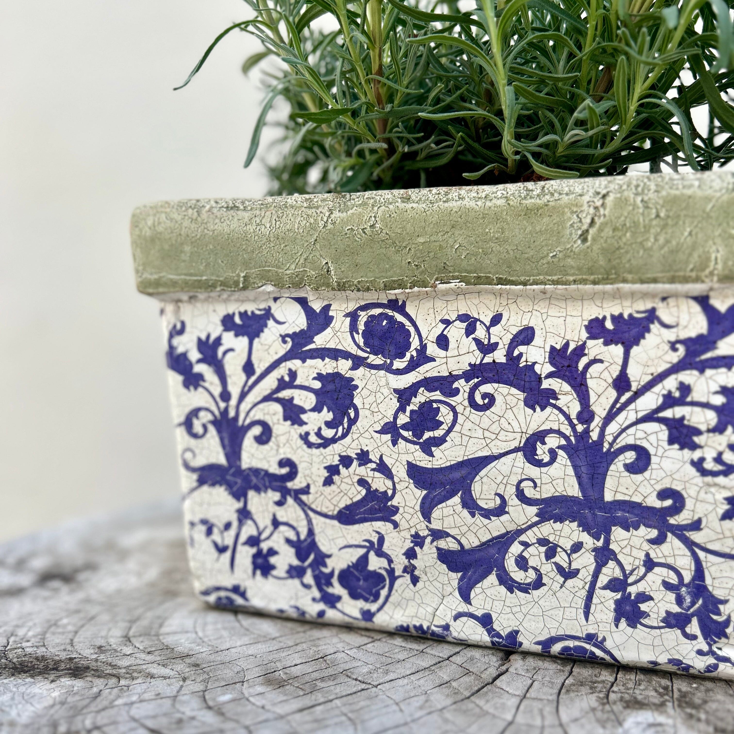 Aged Ceramic Trough Glazed Trough Fallen Fruits 