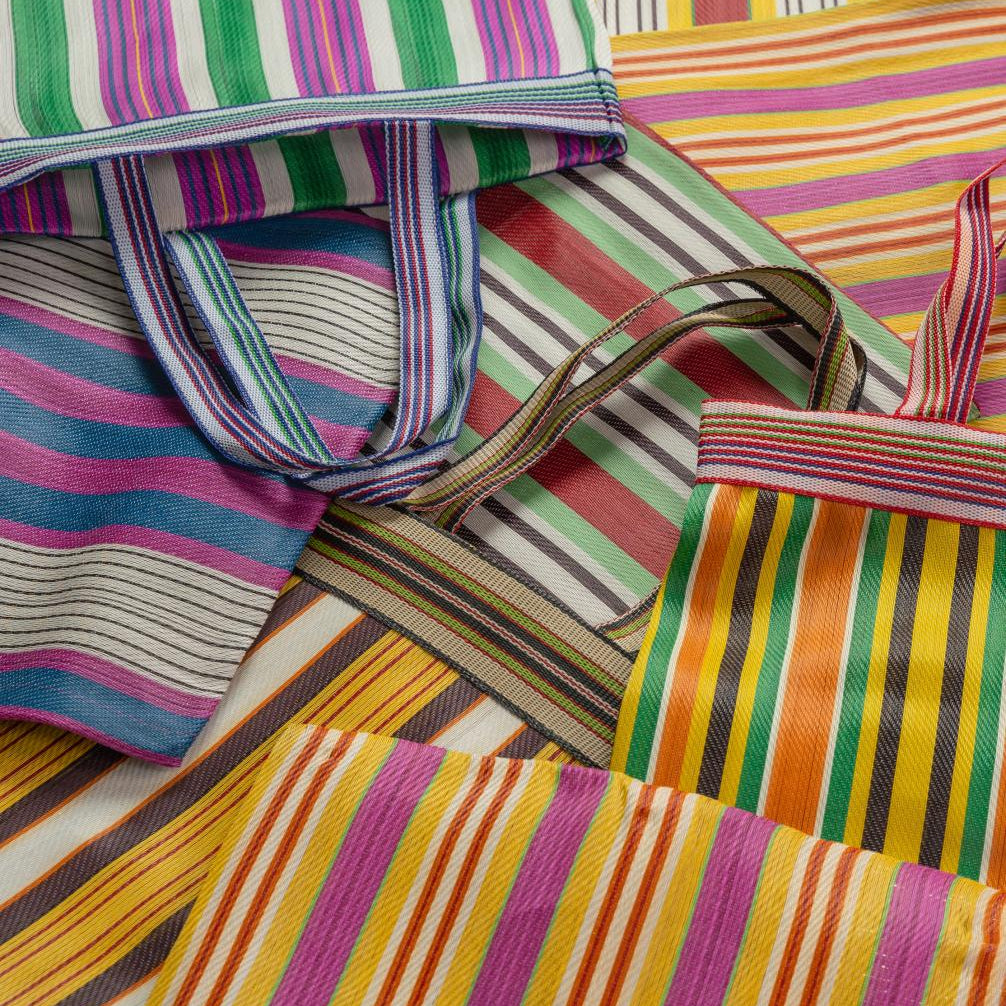 Striped Fairtrade Market bags