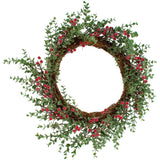 Frosted Winter Berry Wreath Artificial Flora Henderson's 