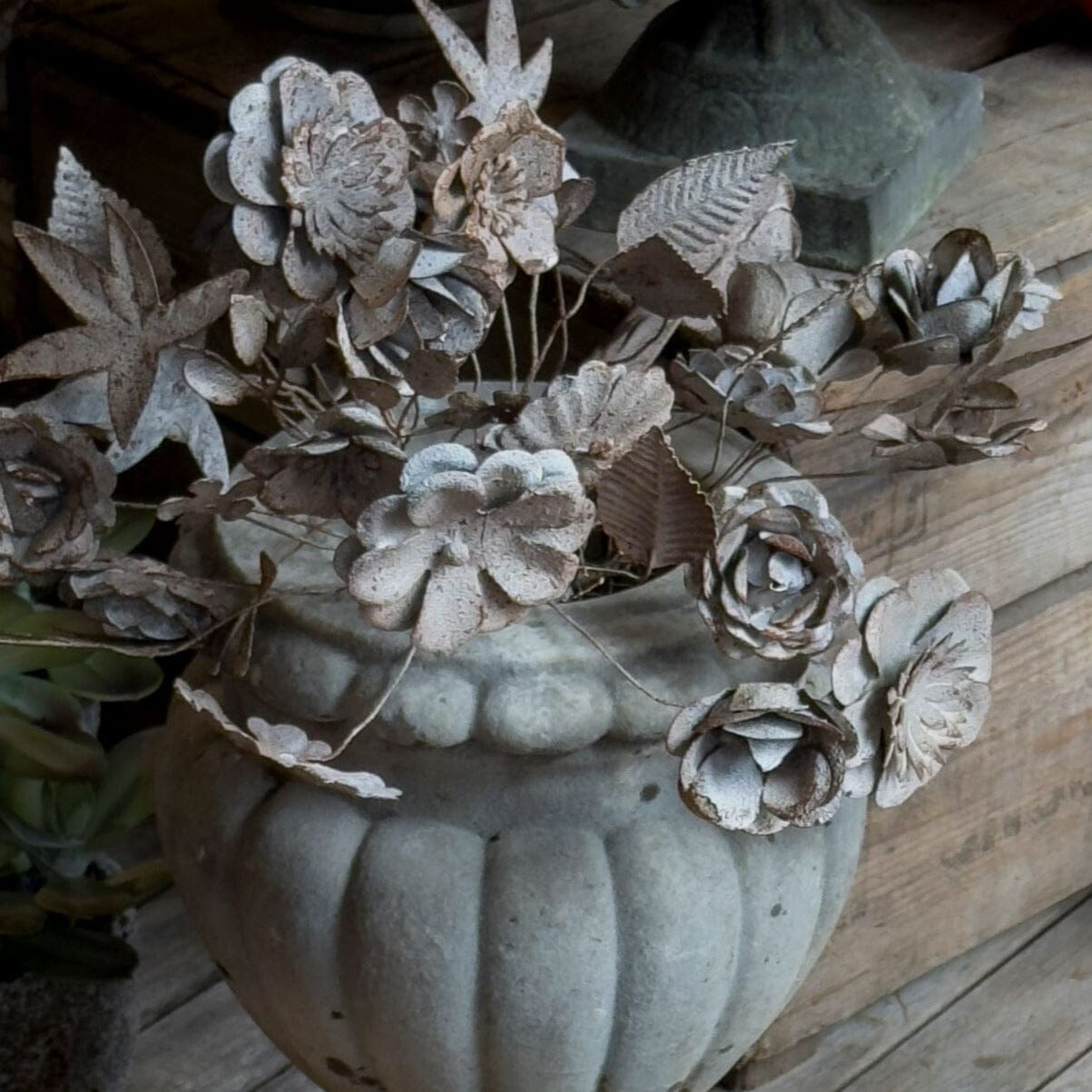 Gilded Floral Bundle Metal Flowers Henderson's 