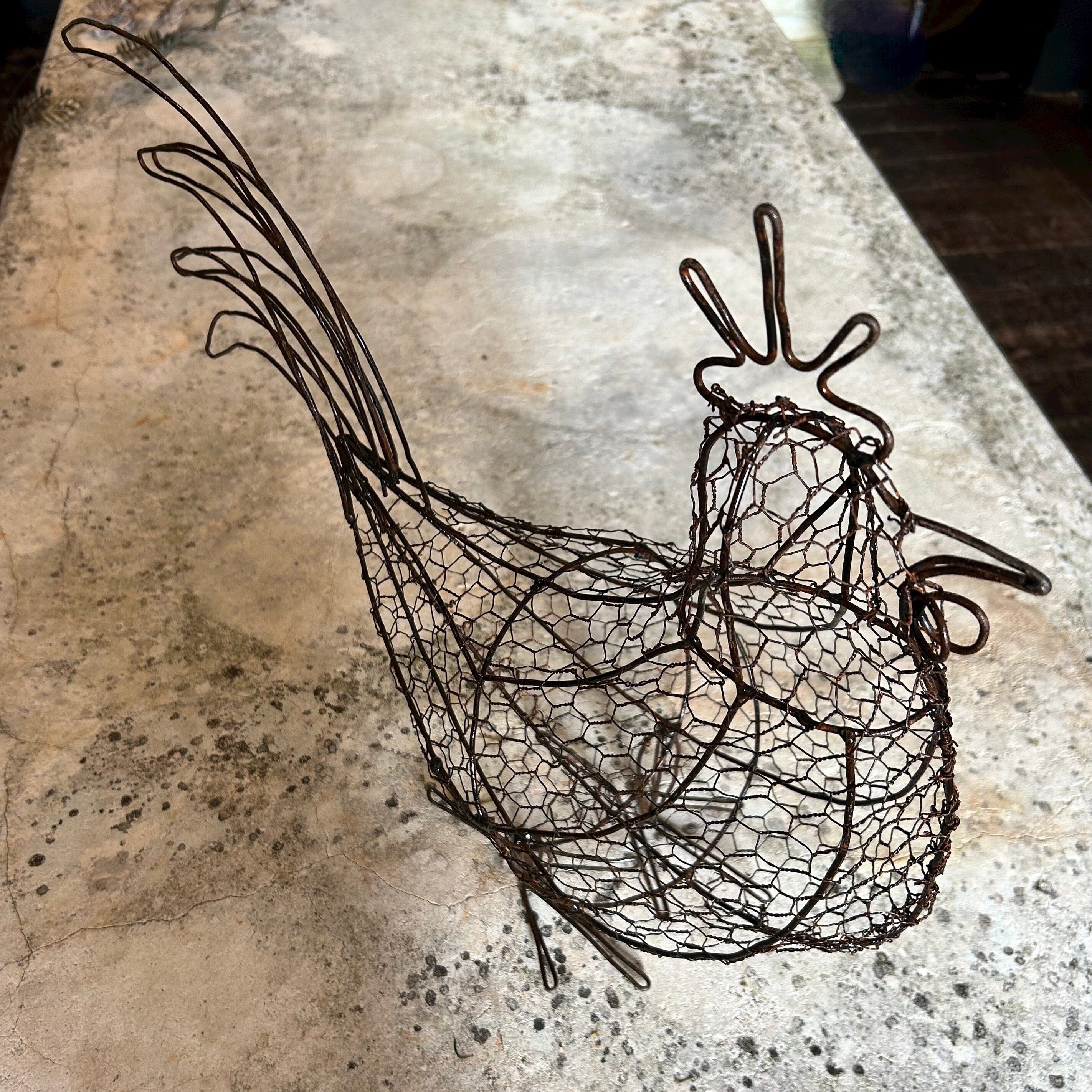 Handmade Wire Chicken Sculpture Wire Chicken Henderson's 