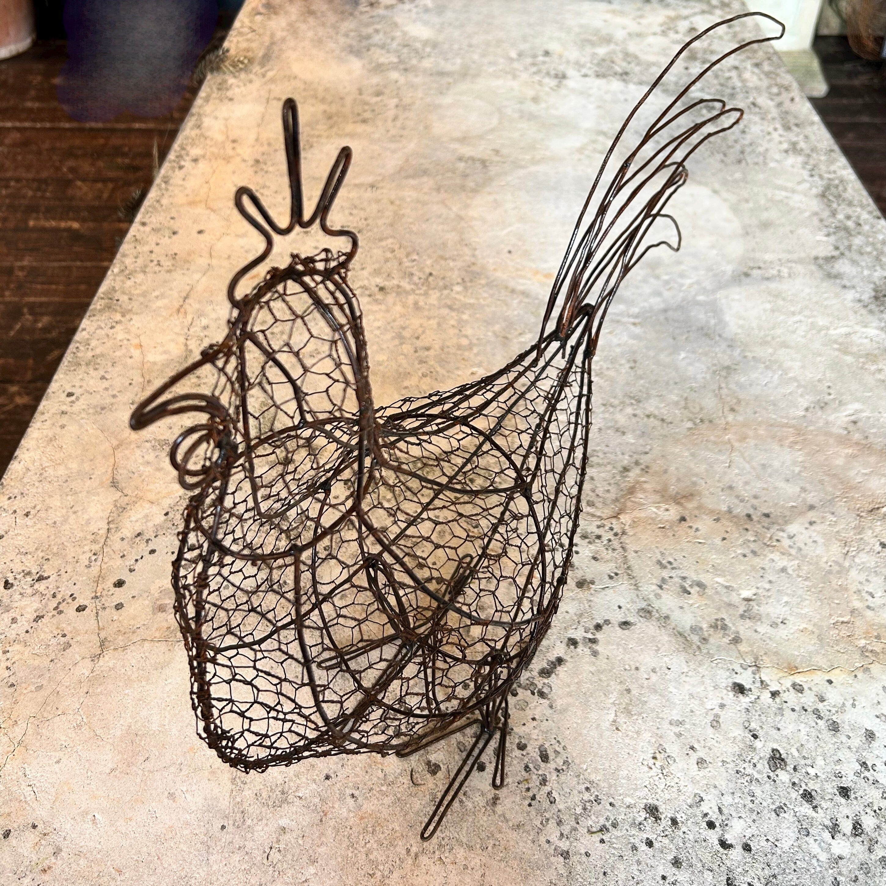 Handmade Wire Chicken Sculpture Wire Chicken Henderson's 