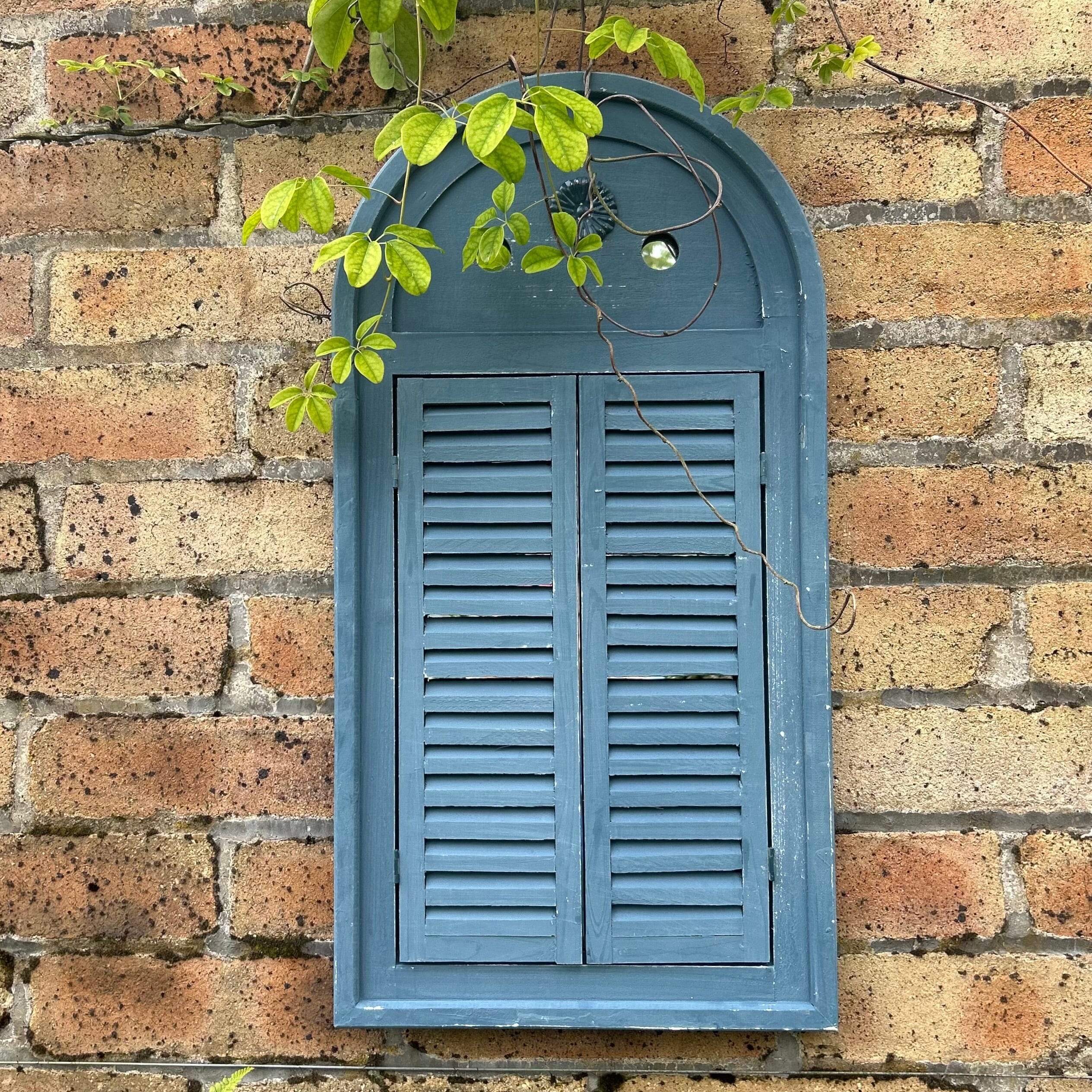 Louvre Garden Mirror - Blue Wall Mounted Garden Mirror Henderson's 