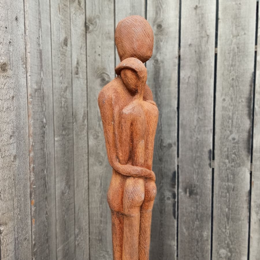 Contemporary Embracing Couple Garden Sculpture