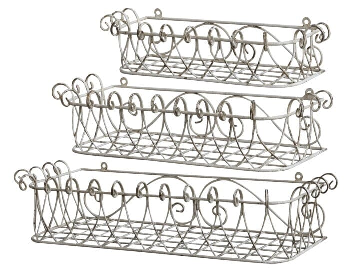 Versailles Wall Shelf Metal Wall Planter Chic Antique 