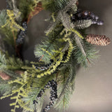 Woodland Wreath With Cones & Berries Artificial Flora Henderson's 