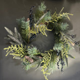 Woodland Wreath With Cones & Berries Artificial Flora Henderson's 