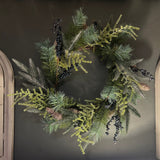 Woodland Wreath With Cones & Berries Artificial Flora Henderson's 
