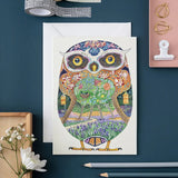 Animal Greetings Cards The DM Collection Henderson's Owl in the forest 