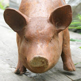 Cast Iron Farmyard Pig Garden Ornament Henderson's 