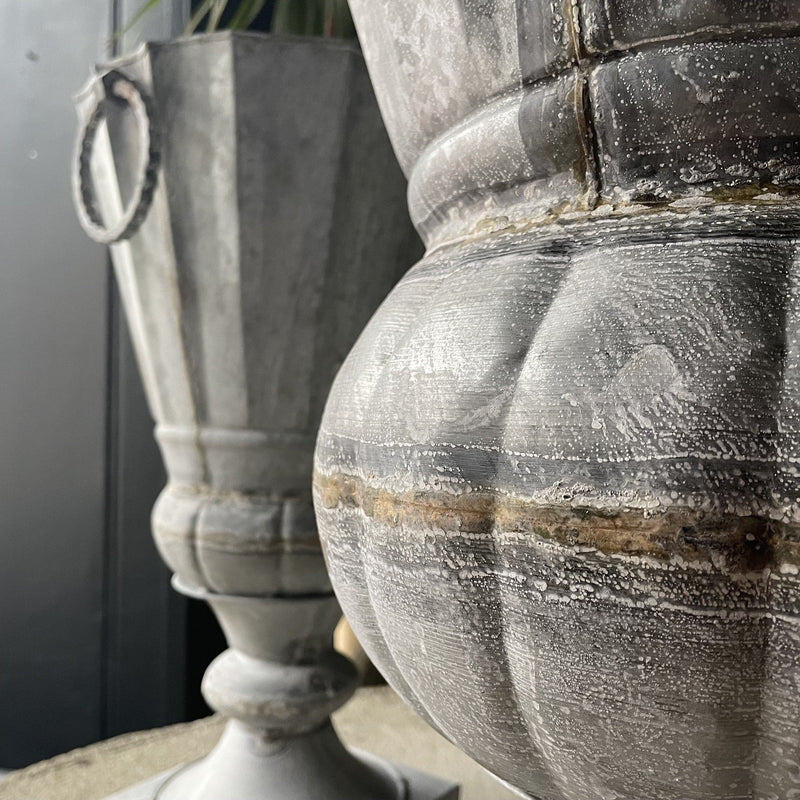 Eloise Galvanized Urn Pots & Planters Henderson's 