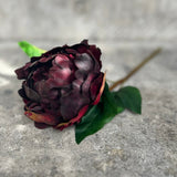 Faux Peony Plum Faux Stem Henderson's 
