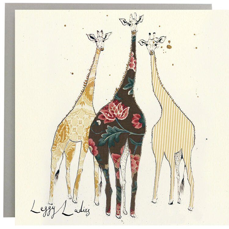 Greetings Cards By Anna Wright Greetings card Henderson's Leggy Ladies 