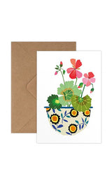 Greetings Cards by Brie Harrison Greetings card Henderson's Pelargonium 