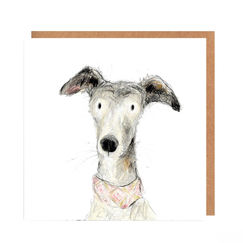 Greetings Cards By Catherine Rayner Greetings card Henderson's Emma Whippet Dog 