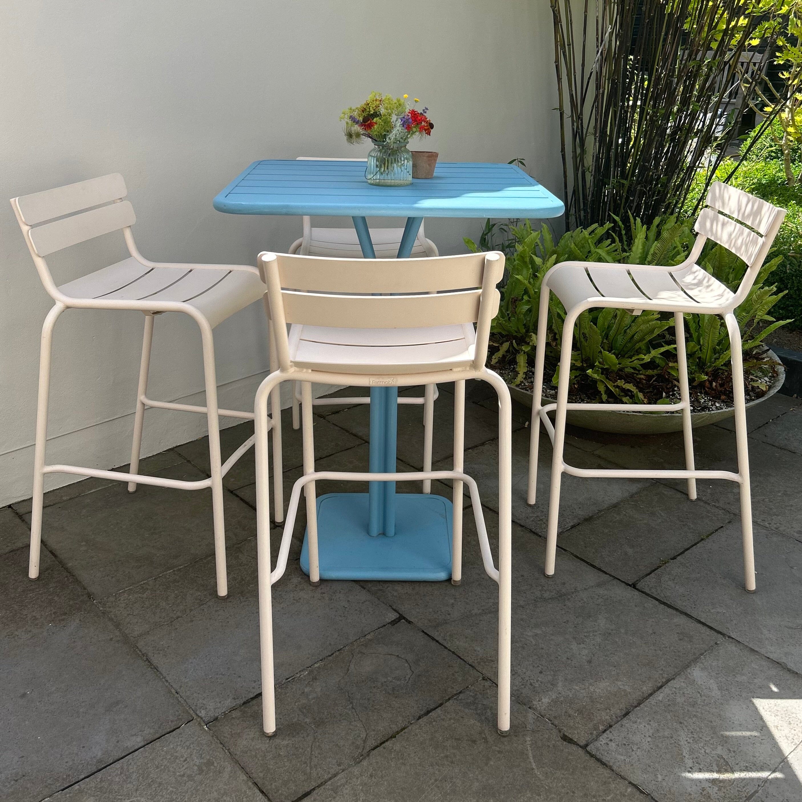 Outdoor high chair and deals table set