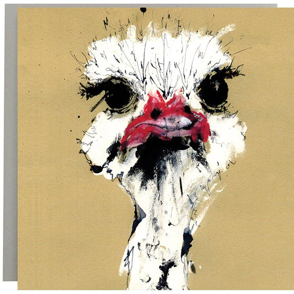 Illustrated Greeting Cards Greetings card Henderson's Mr Ostritch 