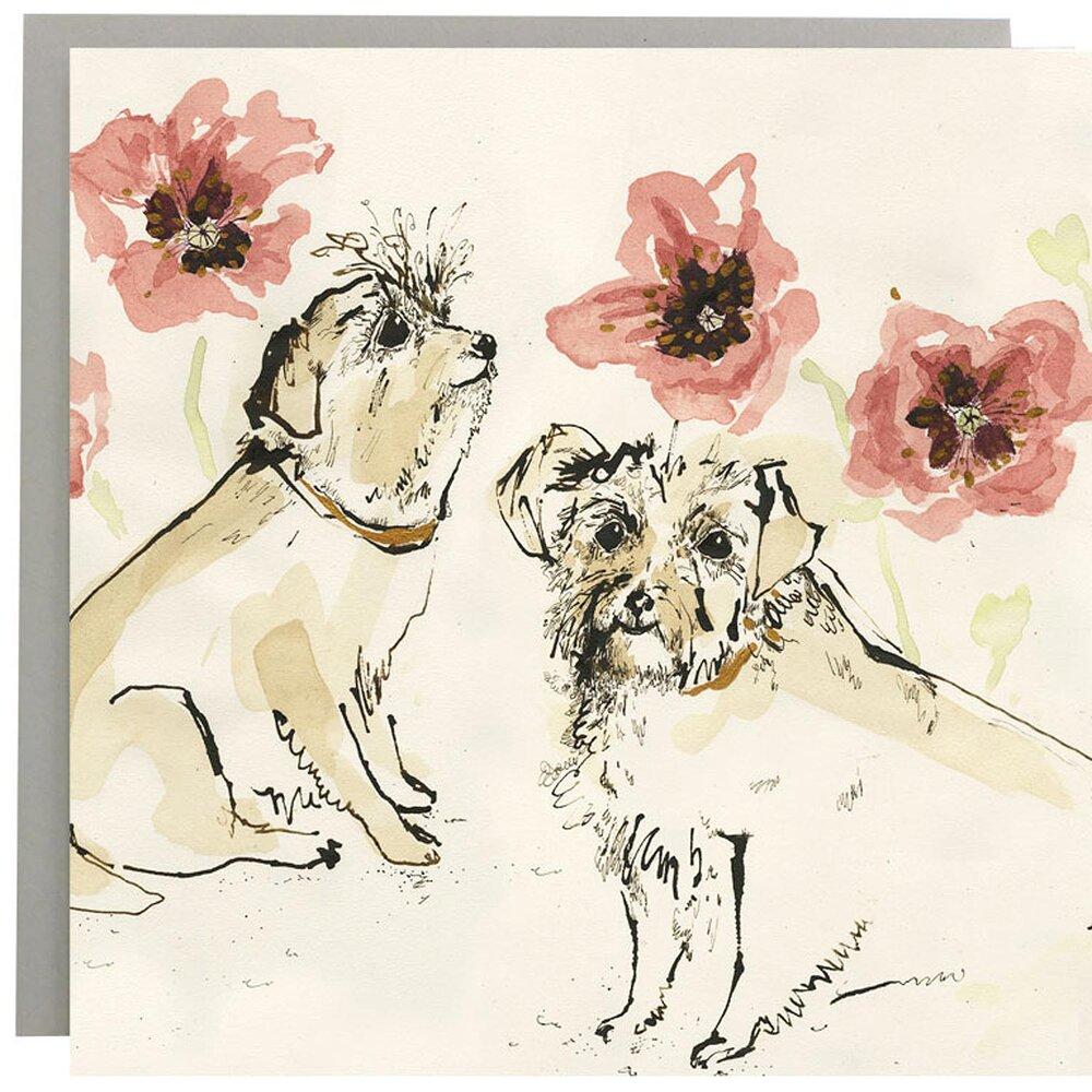 Illustrated Greeting Cards Greetings card Henderson's Terry Terriers 